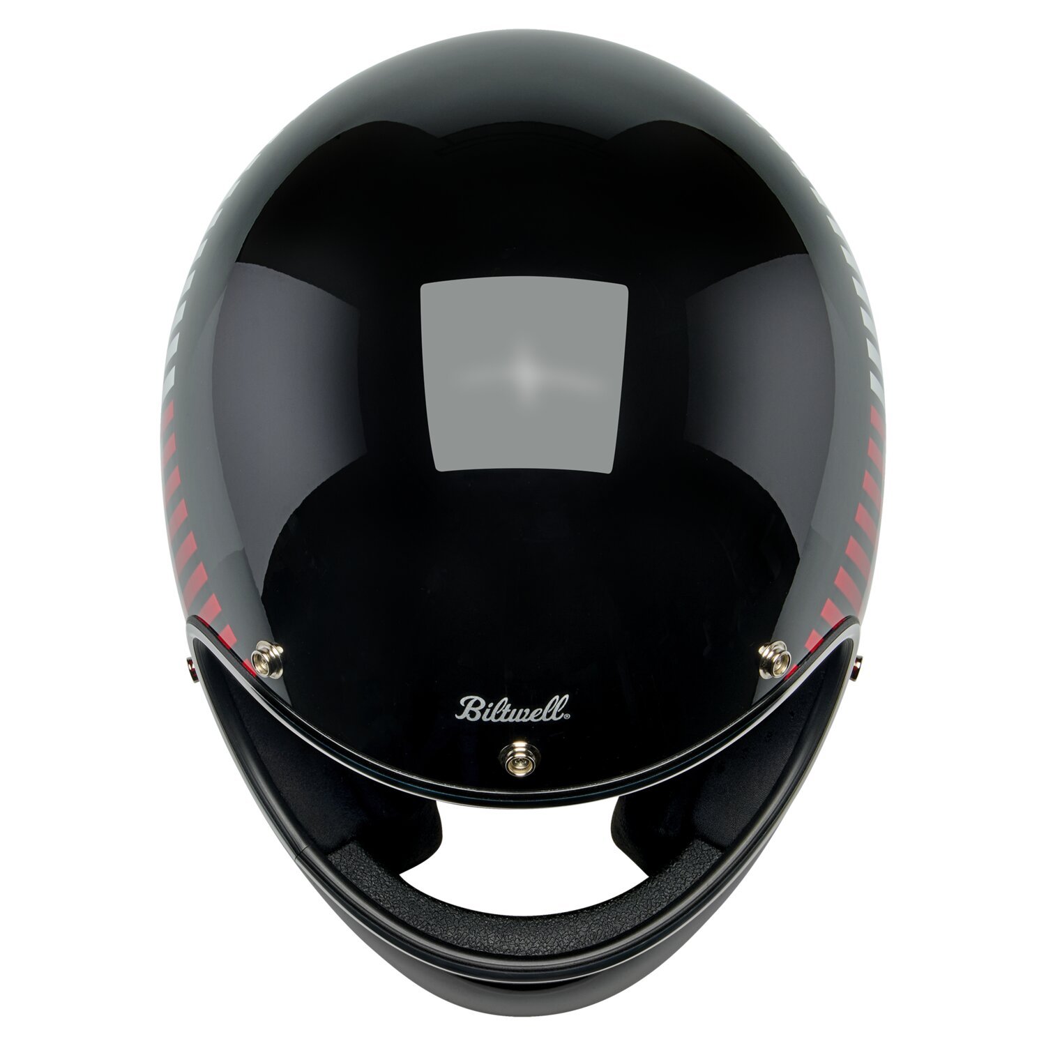 XS — Biltwell Gringo RWB Raceflow helmet black, Gloss, XS