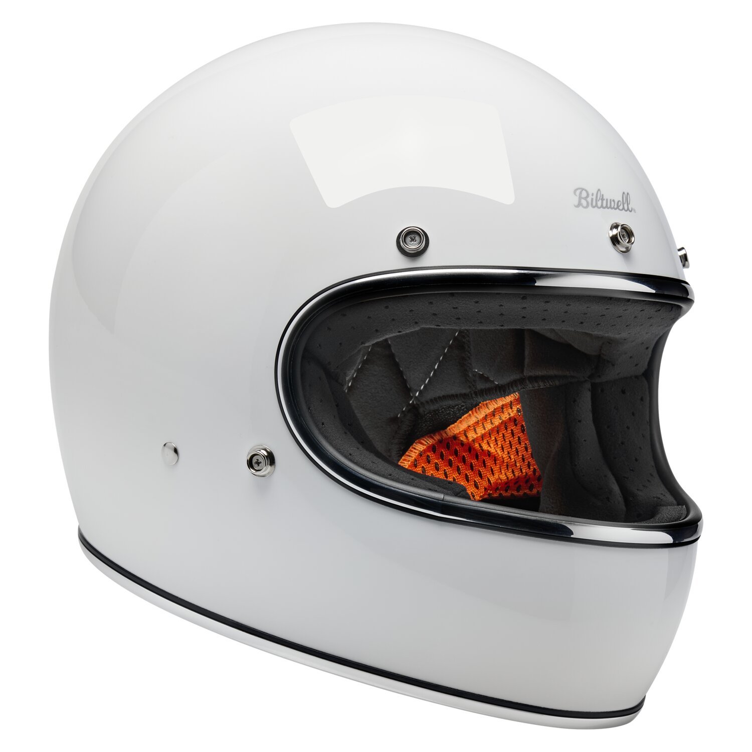 Biltwell Gringo helmet, White, XS, Gloss