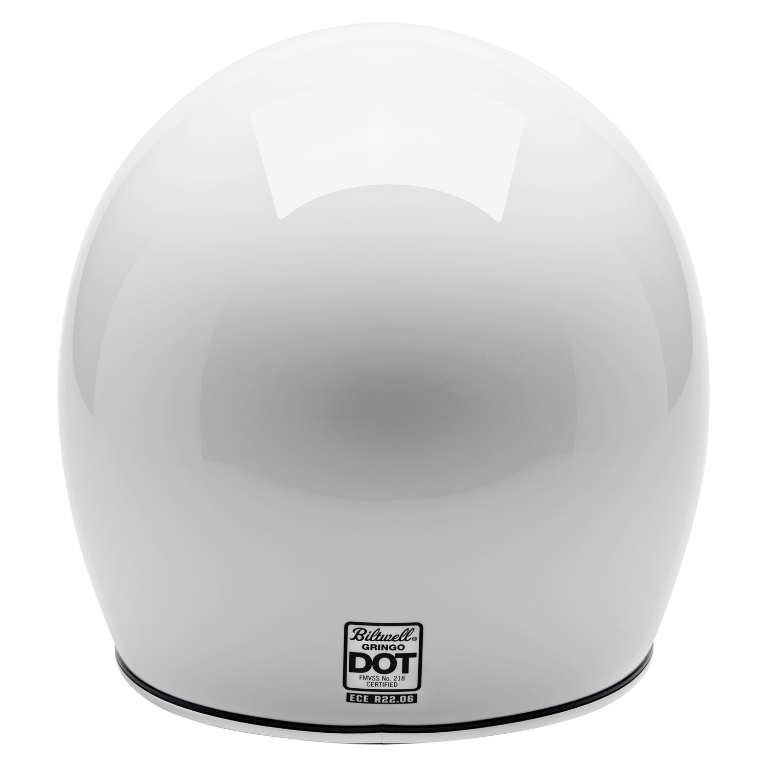 Biltwell Gringo helmet, White, XS, Gloss