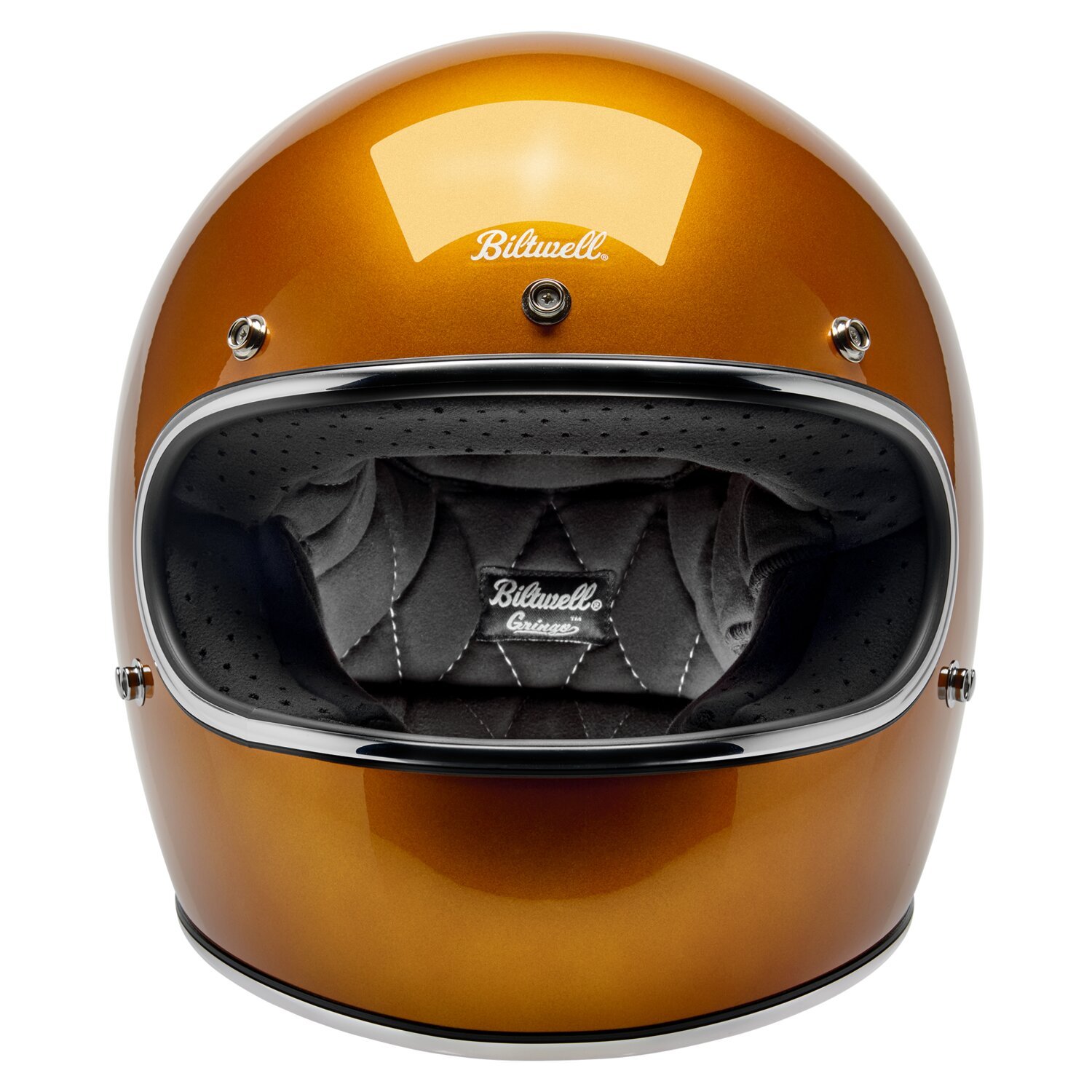 Biltwell Gringo helmet, metallic sunburst Orange, XS, Metallic