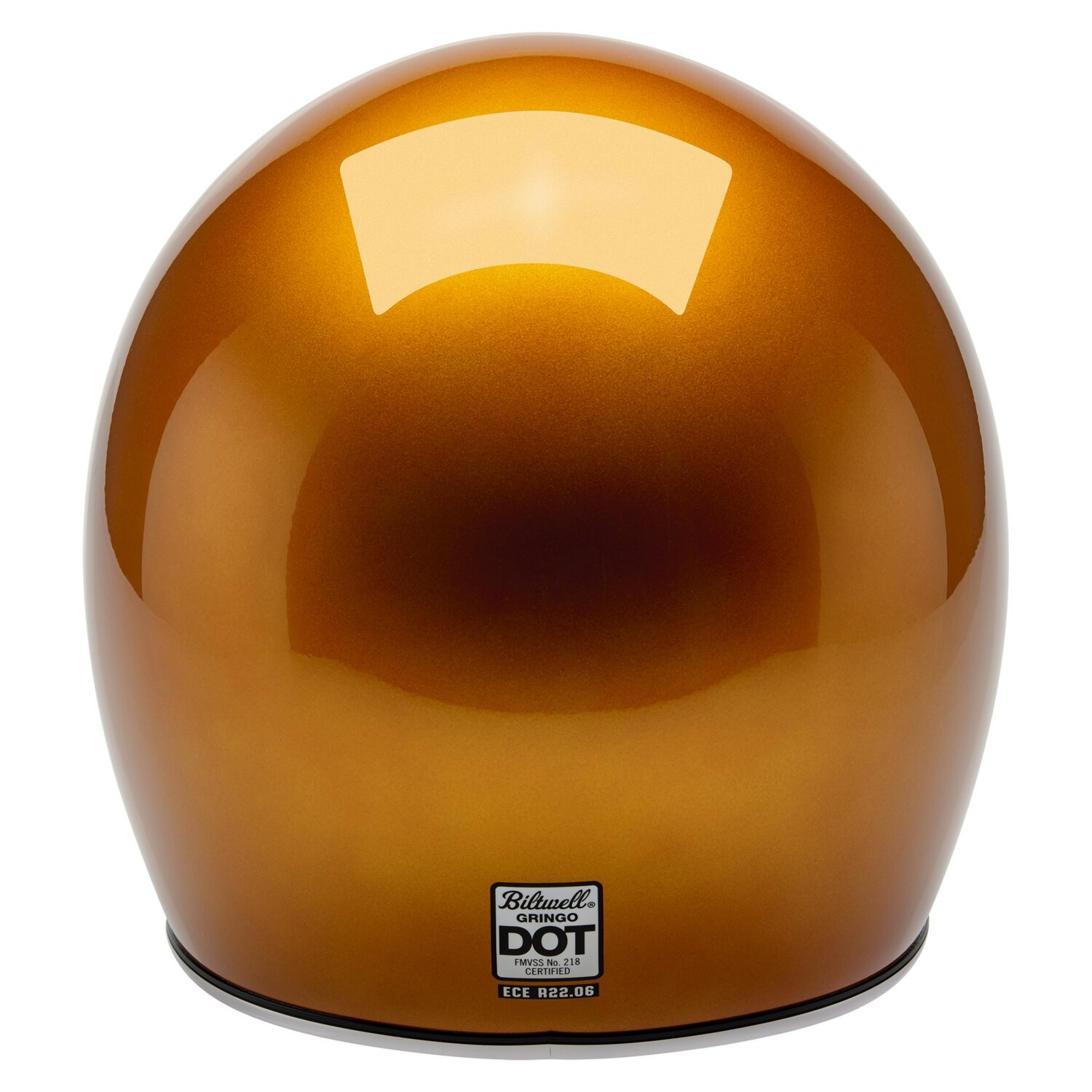 Biltwell Gringo helmet, metallic sunburst Orange, XS, Metallic