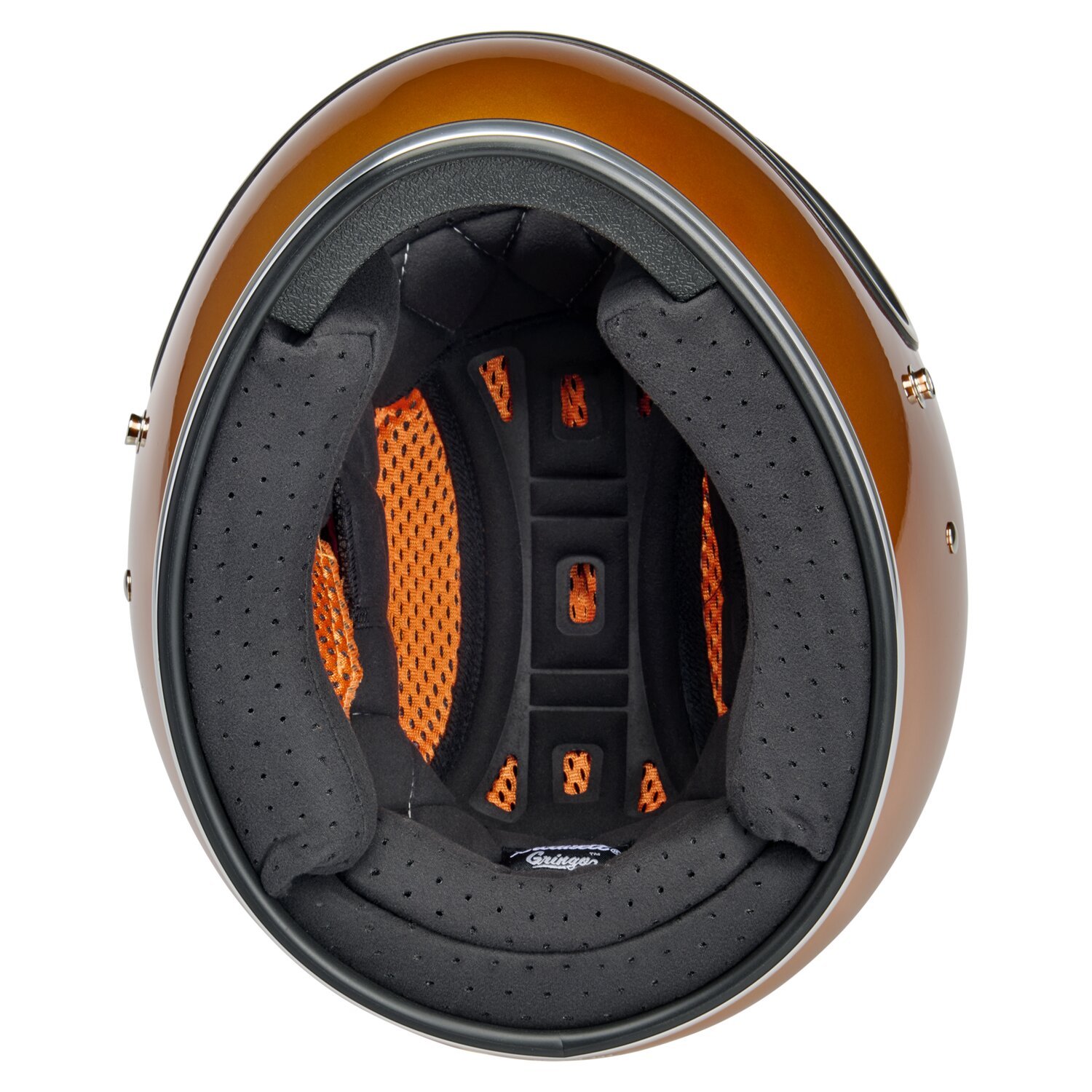 Biltwell Gringo helmet, metallic sunburst Orange, XS, Metallic