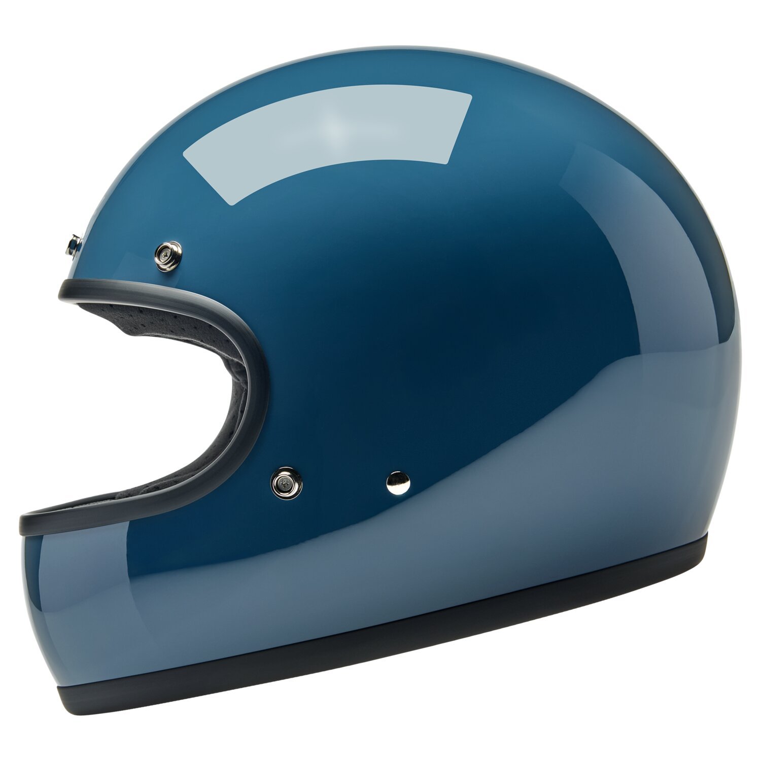 Biltwell Gringo helmet, greystone Blue, XS, Metallic