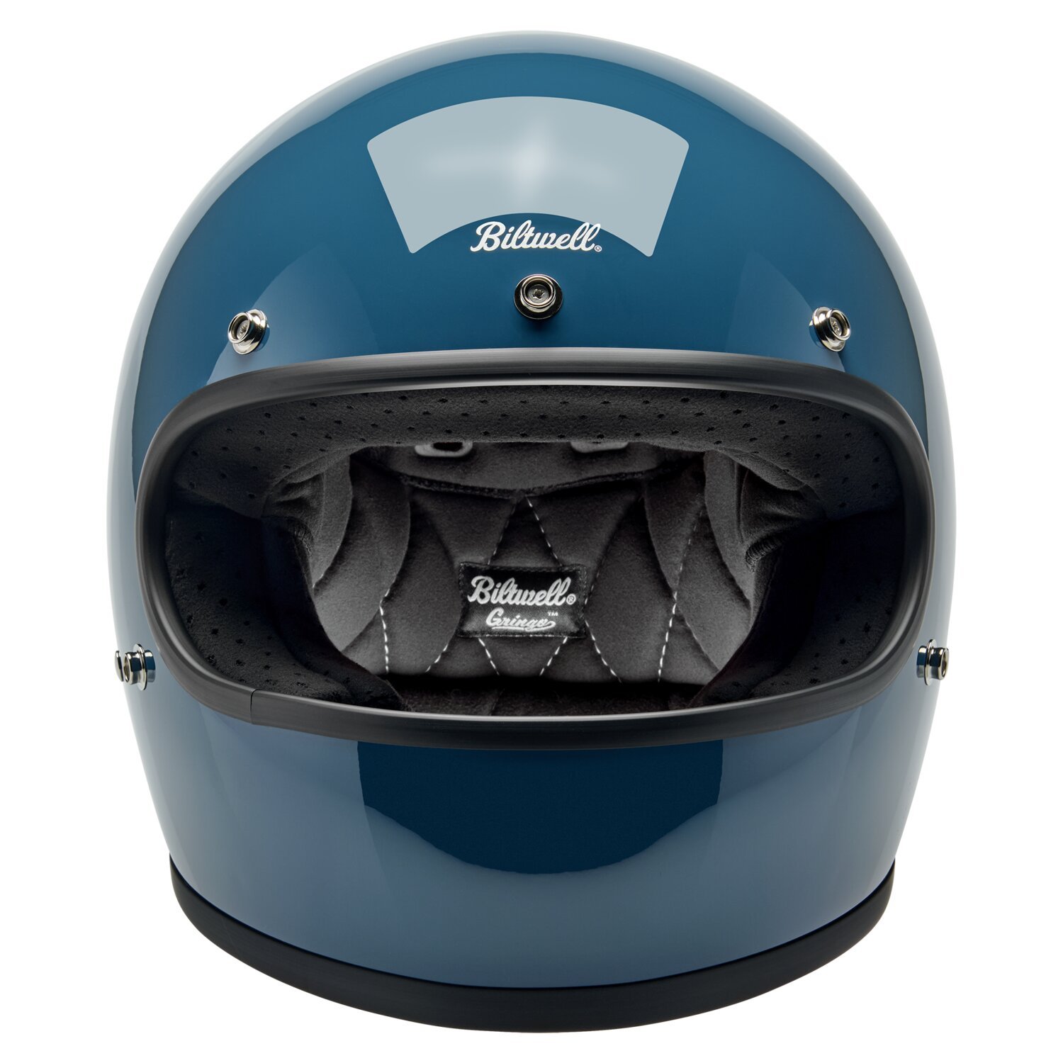 Biltwell Gringo helmet, greystone Blue, XS, Metallic