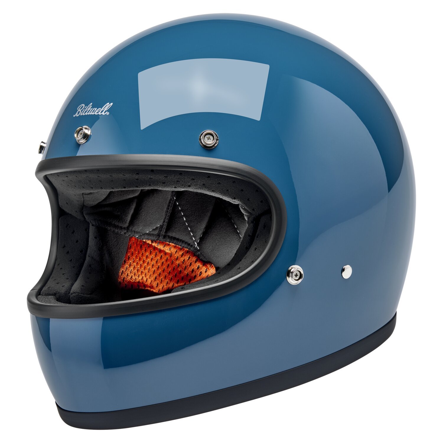 Biltwell Gringo helmet, greystone Blue, XS, Metallic