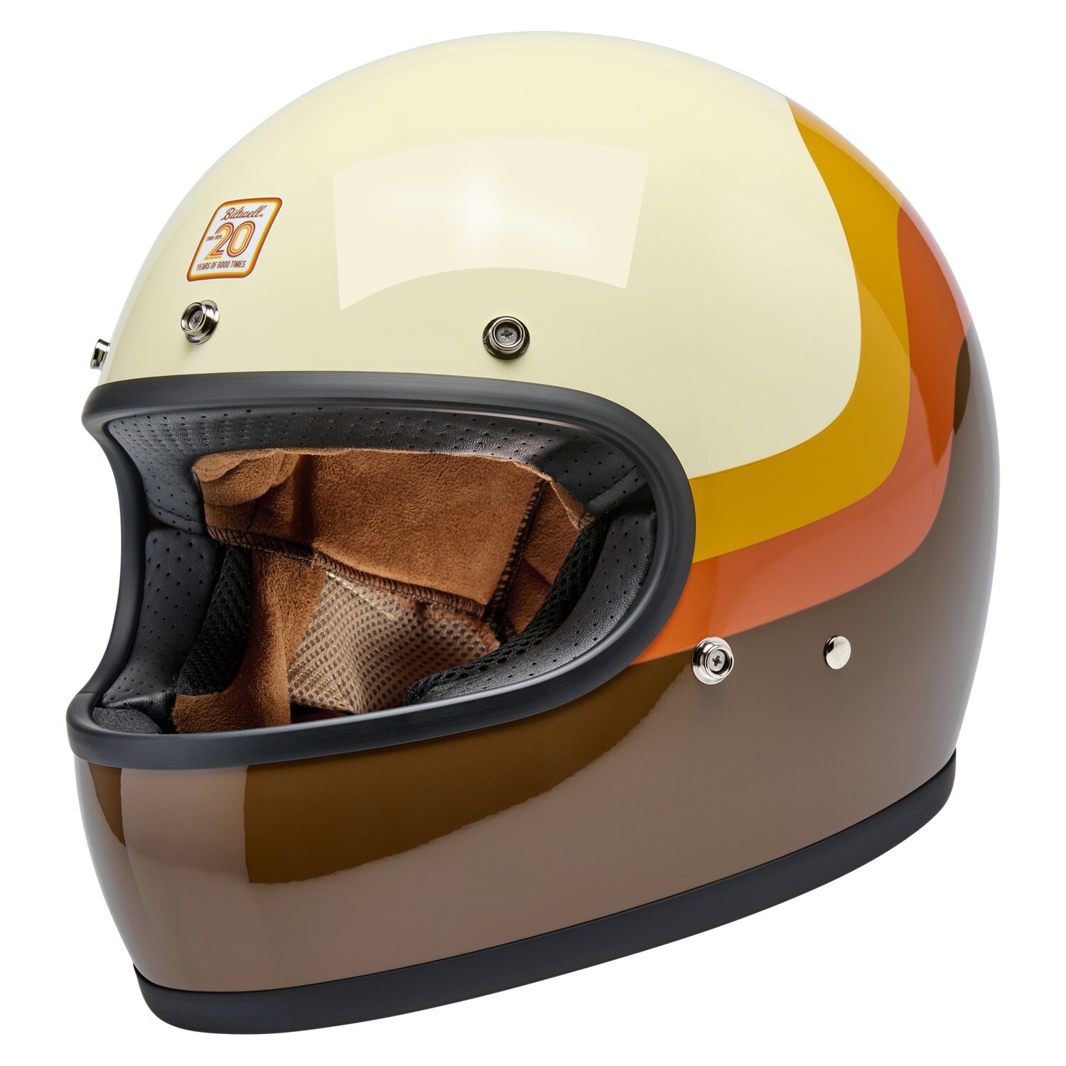 Biltwell Gringo helmet, 20th anniversary Beige, XS, Gloss