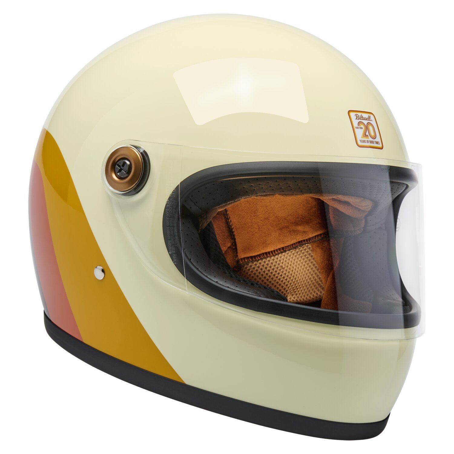 2XL — Biltwell Gringo S helmet 20th anniversary, Beige, Gloss, 2XL