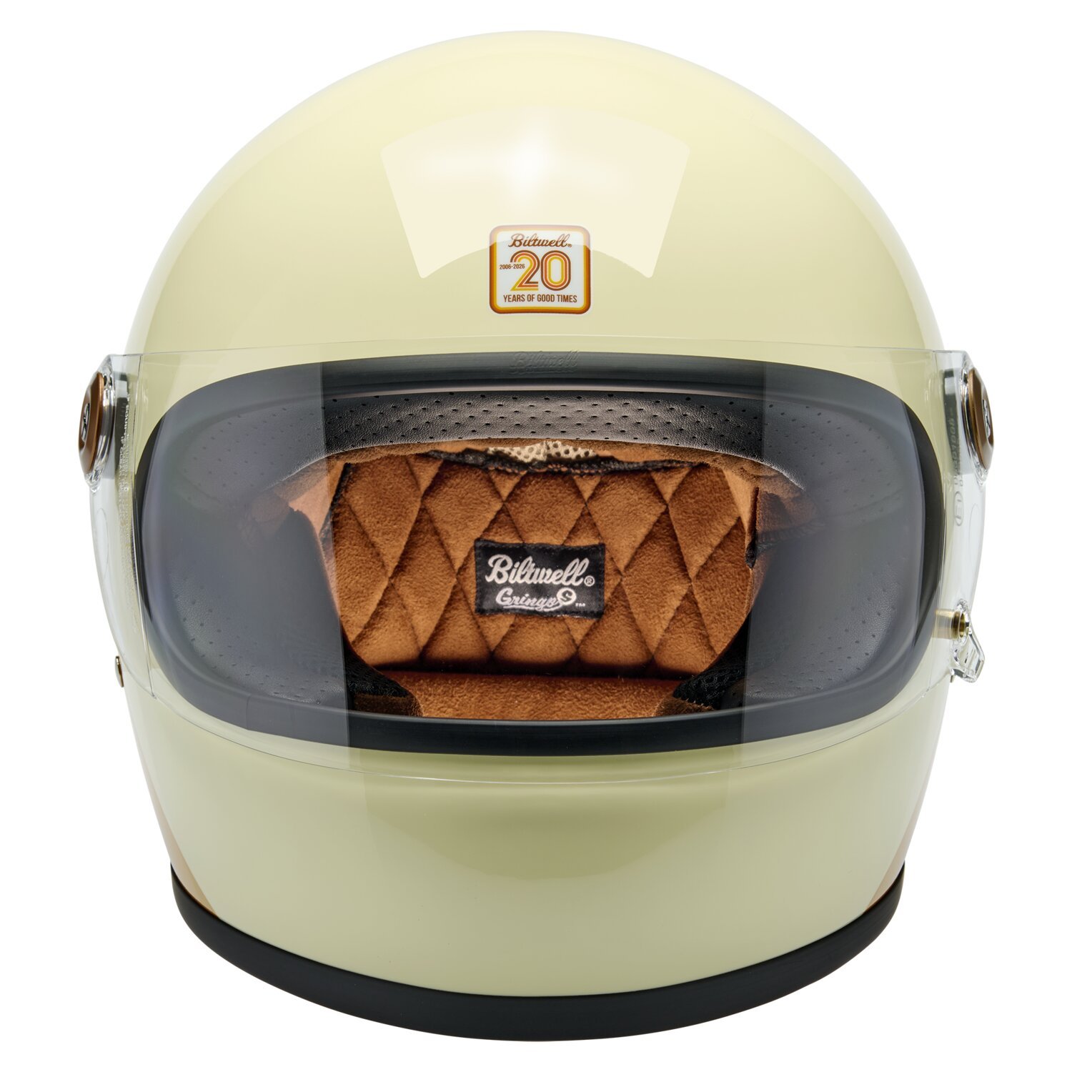 M — Biltwell Gringo S helmet 20th anniversary, Beige, Gloss, M