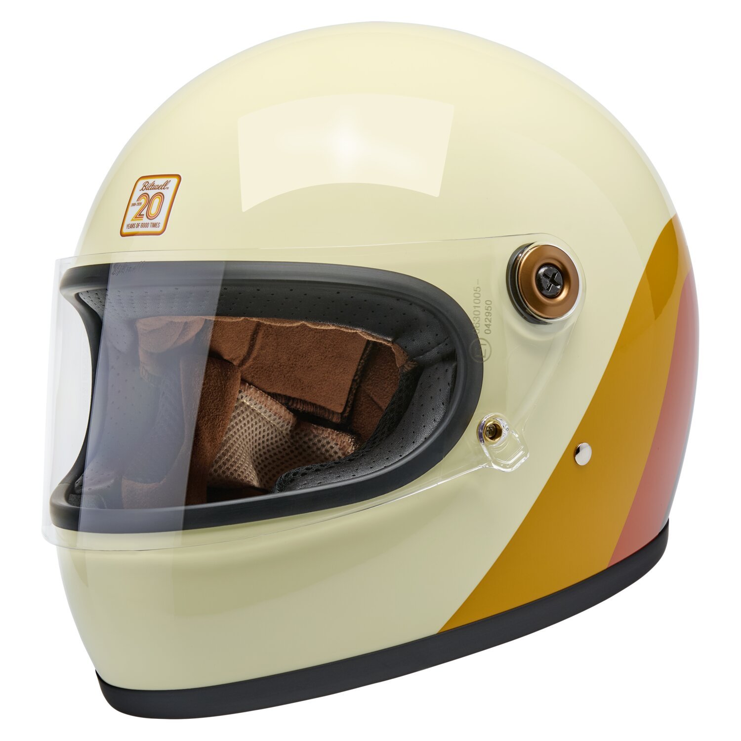 XS — Biltwell Gringo S helmet 20th anniversary, Beige, Gloss, XS