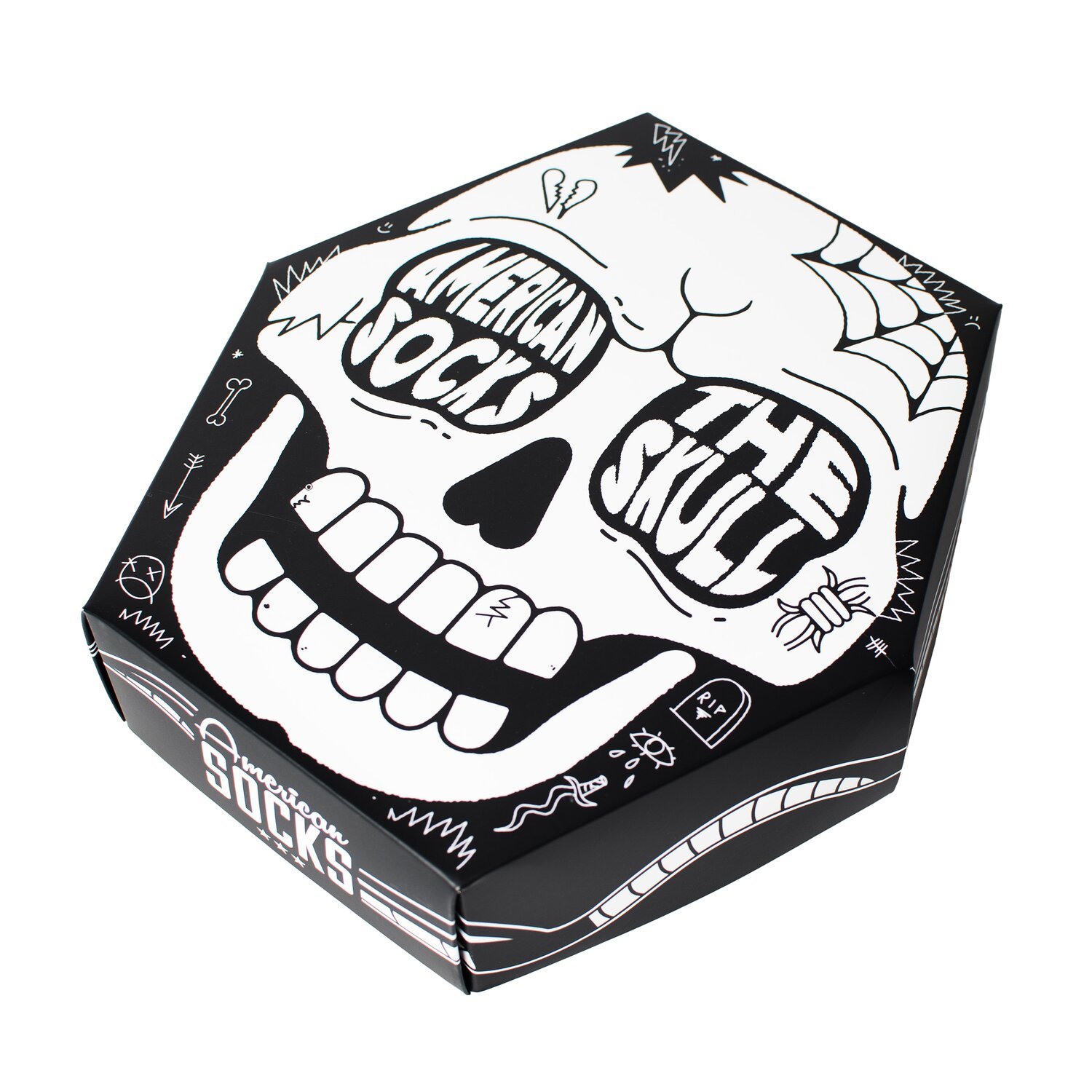 American Socks The Skull gift box, Multi-color, One size fits most