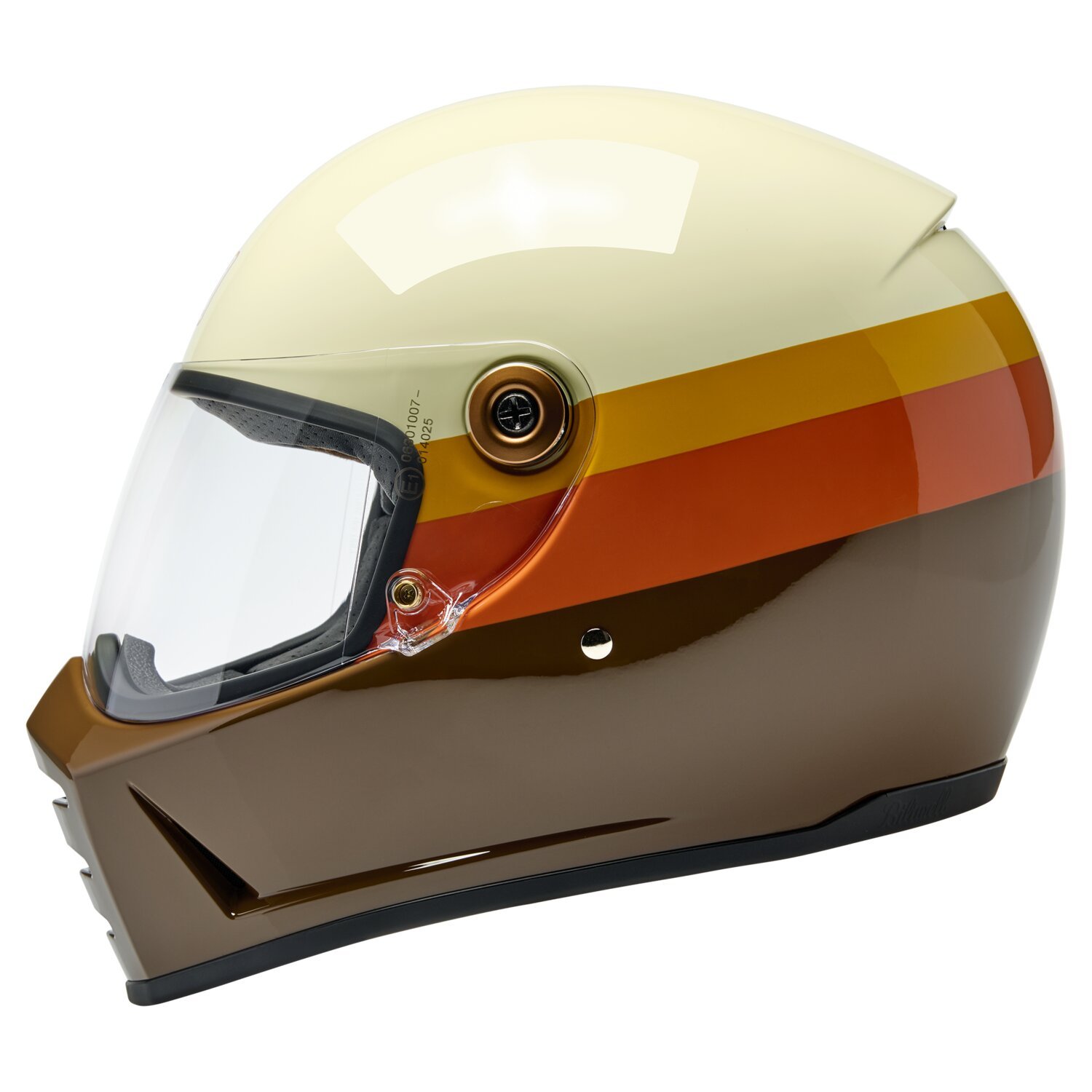 XS — Biltwell Lane Splitter helmet 20th anniversary, Beige, Gloss, XS