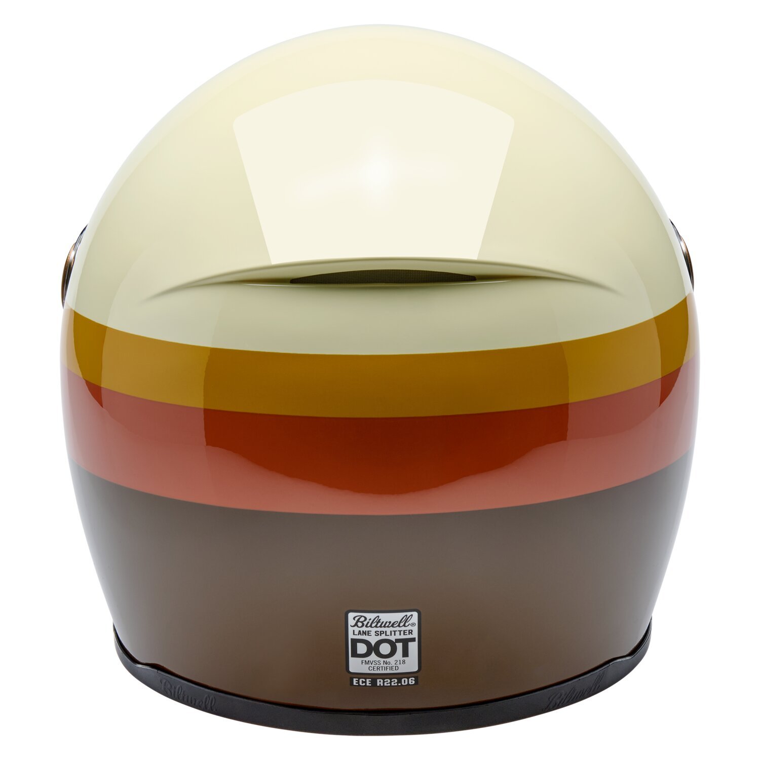 XS — Biltwell Lane Splitter helmet 20th anniversary, Beige, Gloss, XS
