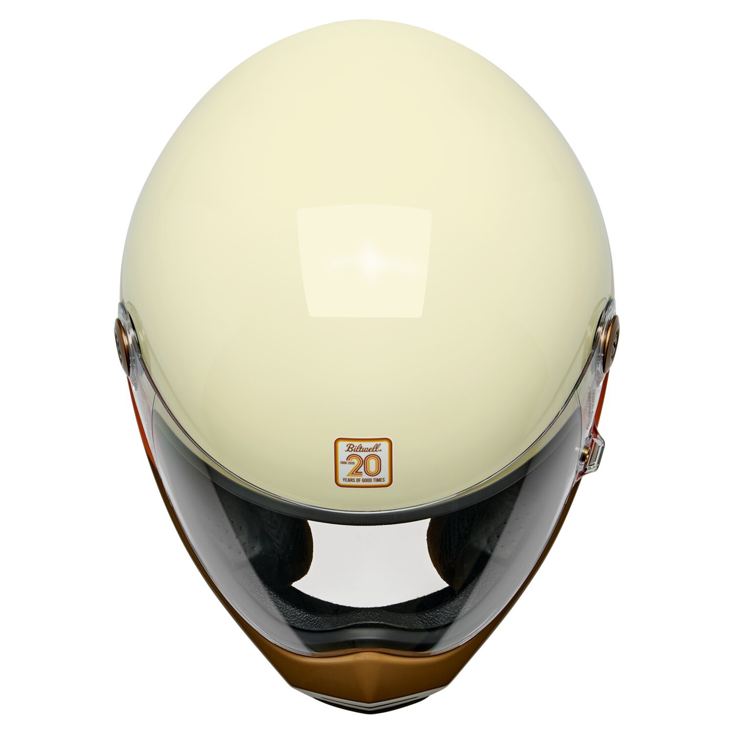 S — Biltwell Lane Splitter helmet 20th anniversary, Beige, Gloss, S