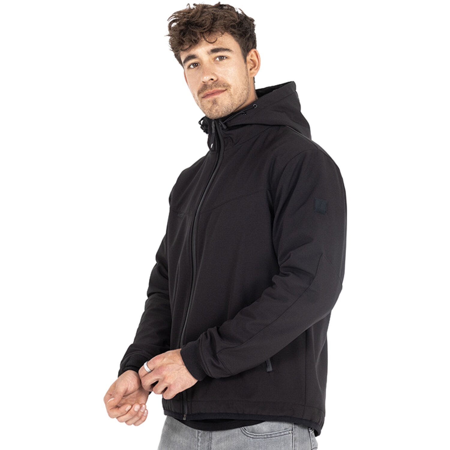 John Doe Hoodie V3 Softshell Rip-Stop, Black, 4XL