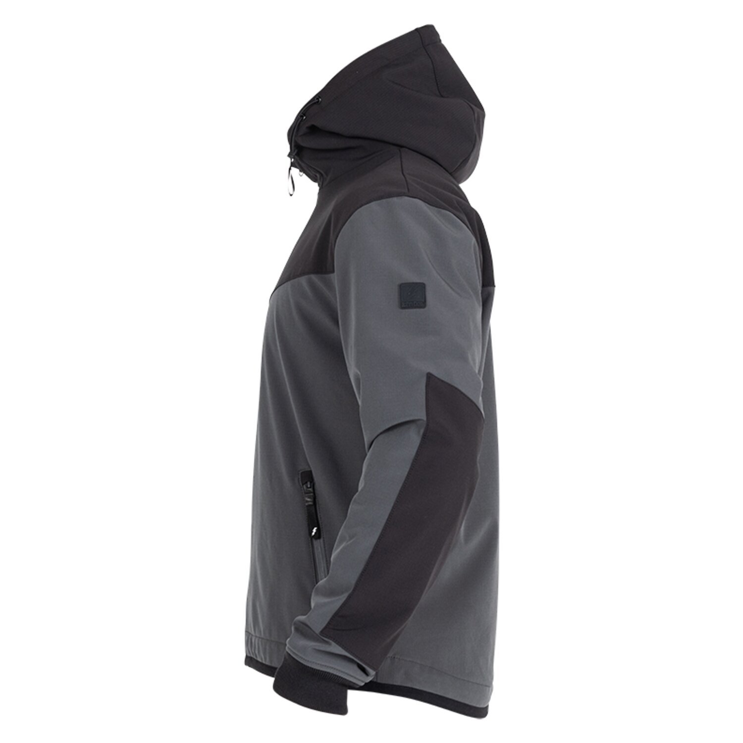 John Doe Hoodie V3 Softshell Rip-Stop, grey, Black, 2XL
