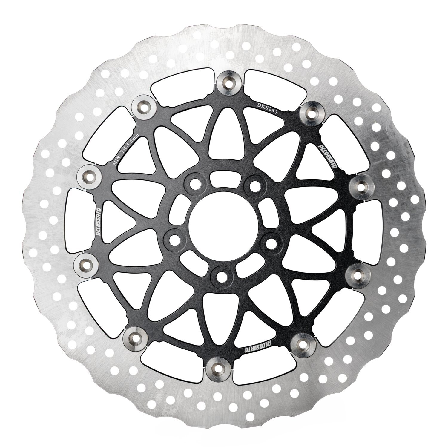 Accossato, oversized floating brake disc front. Wave