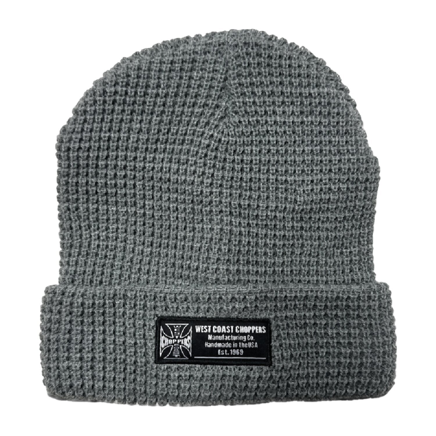 WCC Waffle Cuff beanie, Gray