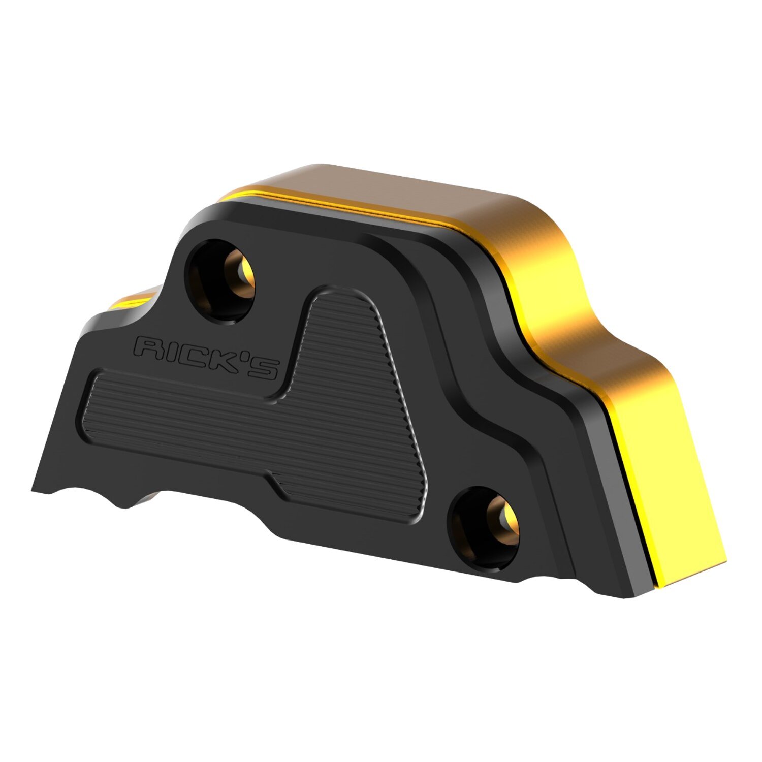 Rick's Motorcycles, Gear position sensor cover, black, Gold