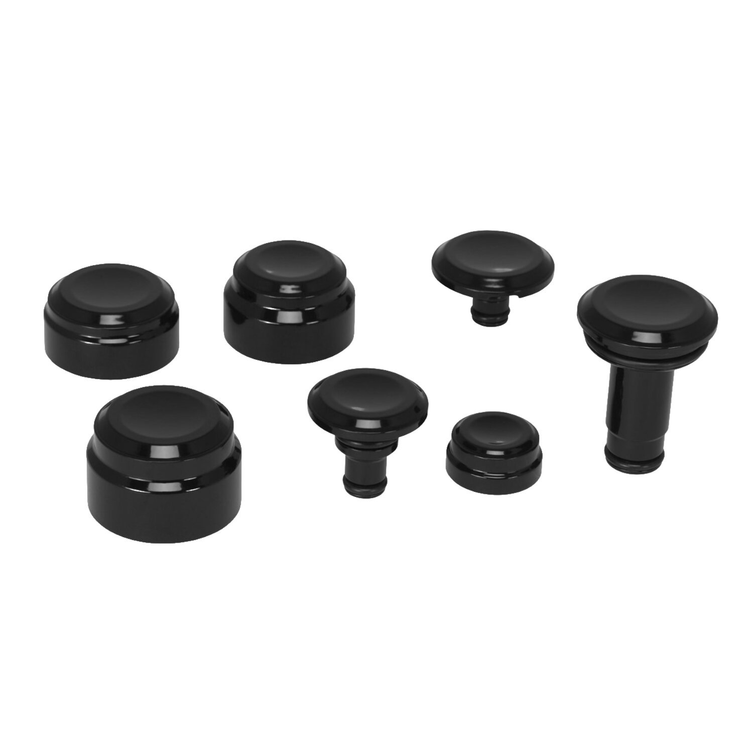 Rick's Motorcycles, Axle cover kit complete, Black