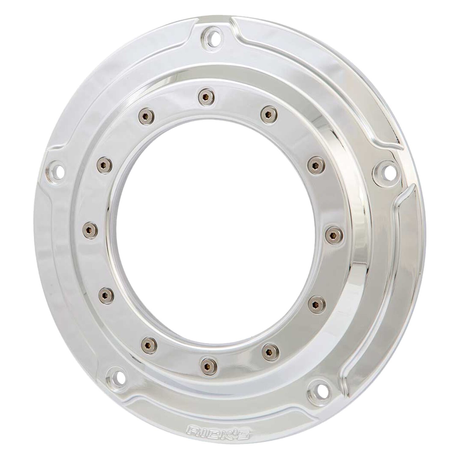 Rick's Motorcycles, Clutch/derby cover, Porthole, Polished