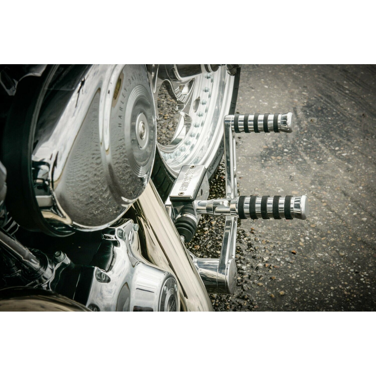 Rick's Motorcycles, +2" Forw. control kit. O-Ring. Pol, Polished