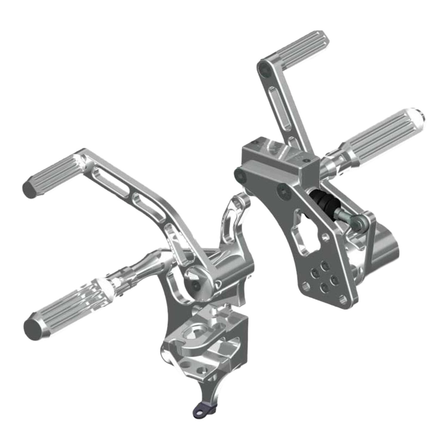 Rick's Motorcycles, +2" Forw. control kit AK 4.7. Pol, Polished