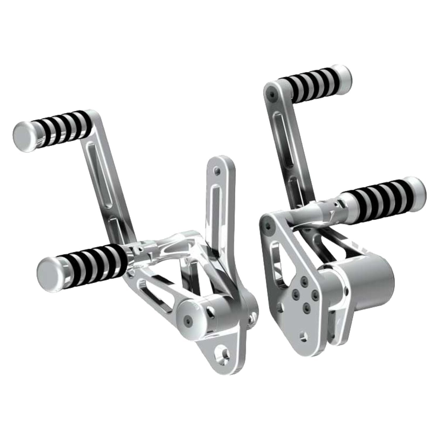 Rick's Motorcycles, +2,5" Forw. control kit. O-Ring. Pol, Polished