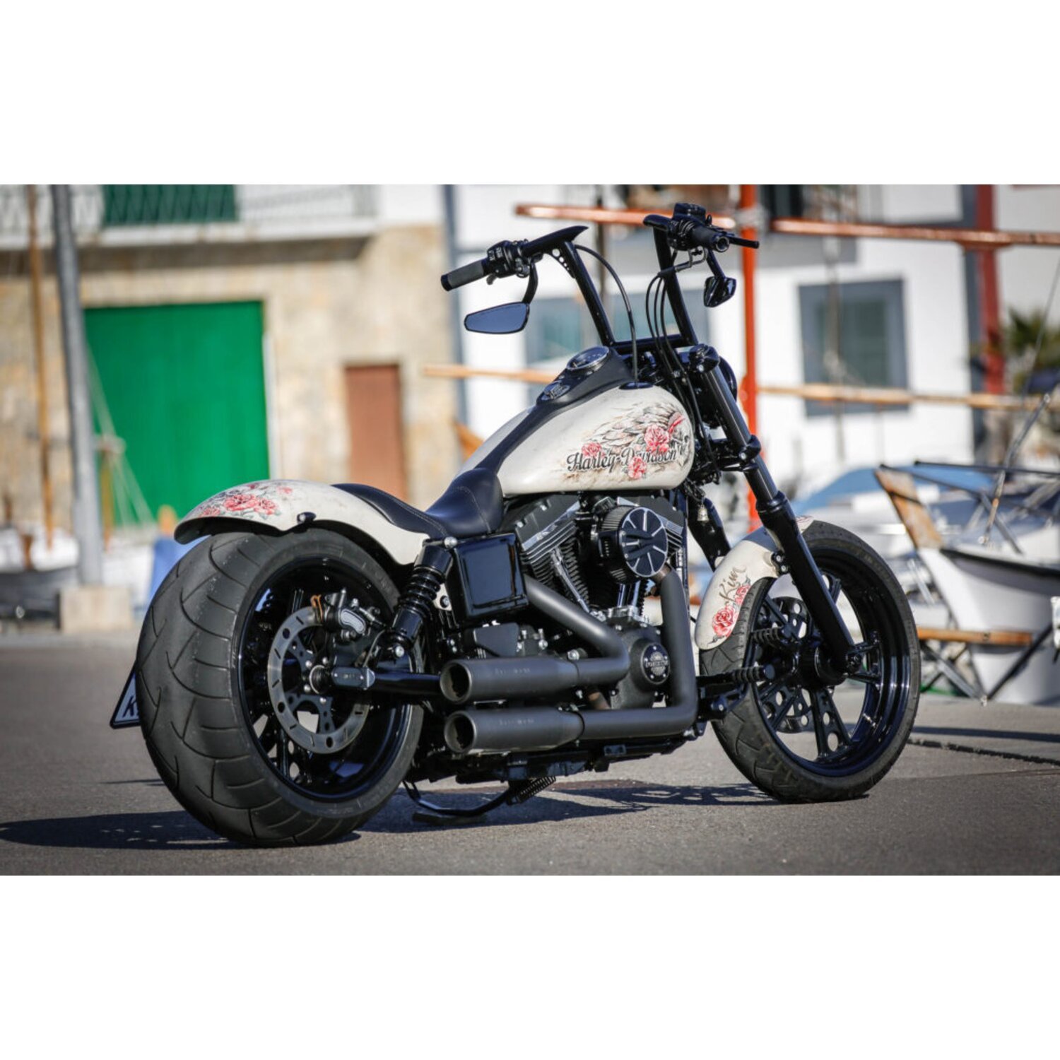 Rick's Motorcycles, Std forw. control kit. O-Ring, Black
