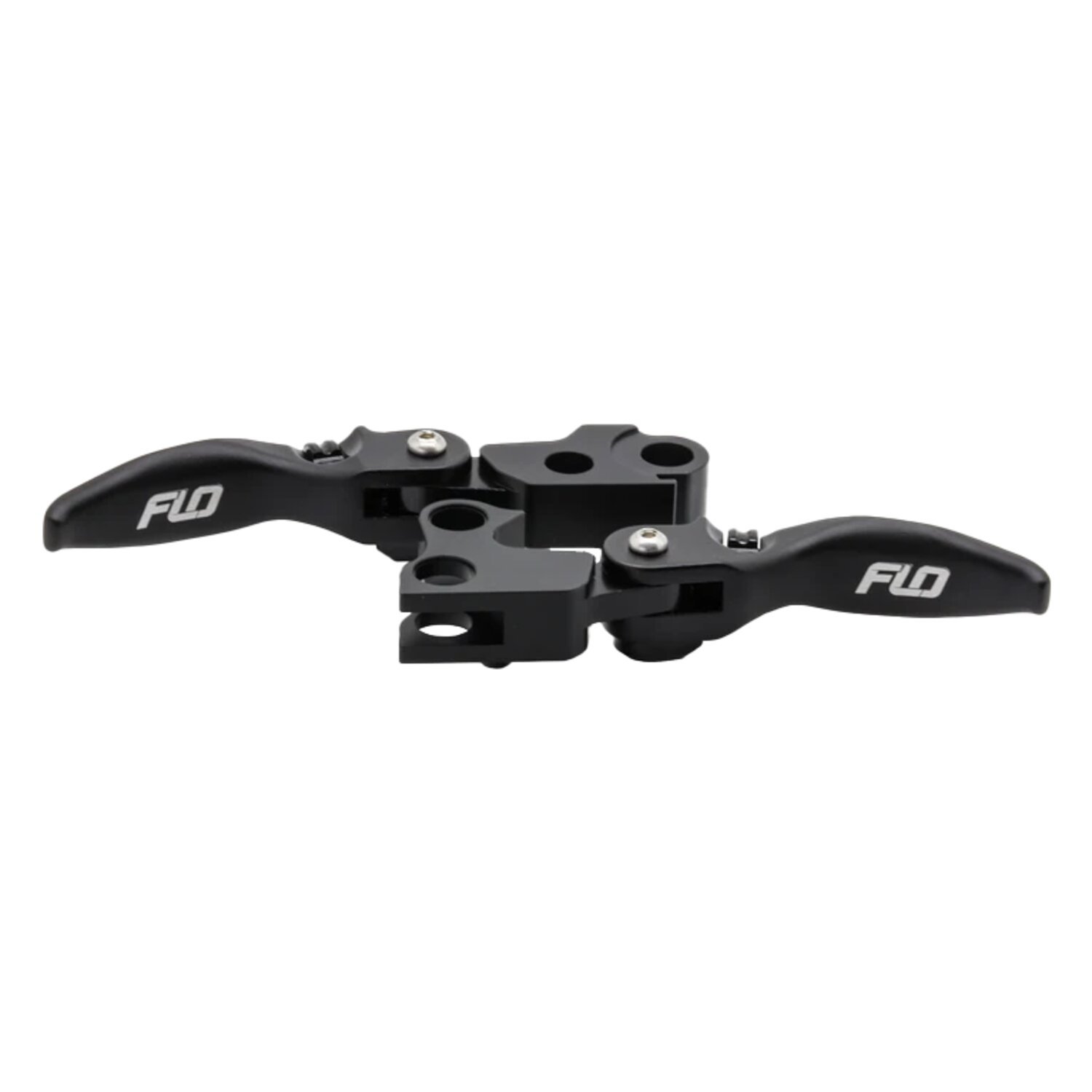 Flo Motorsports, MX style brake & clutch levers. Short. Blck