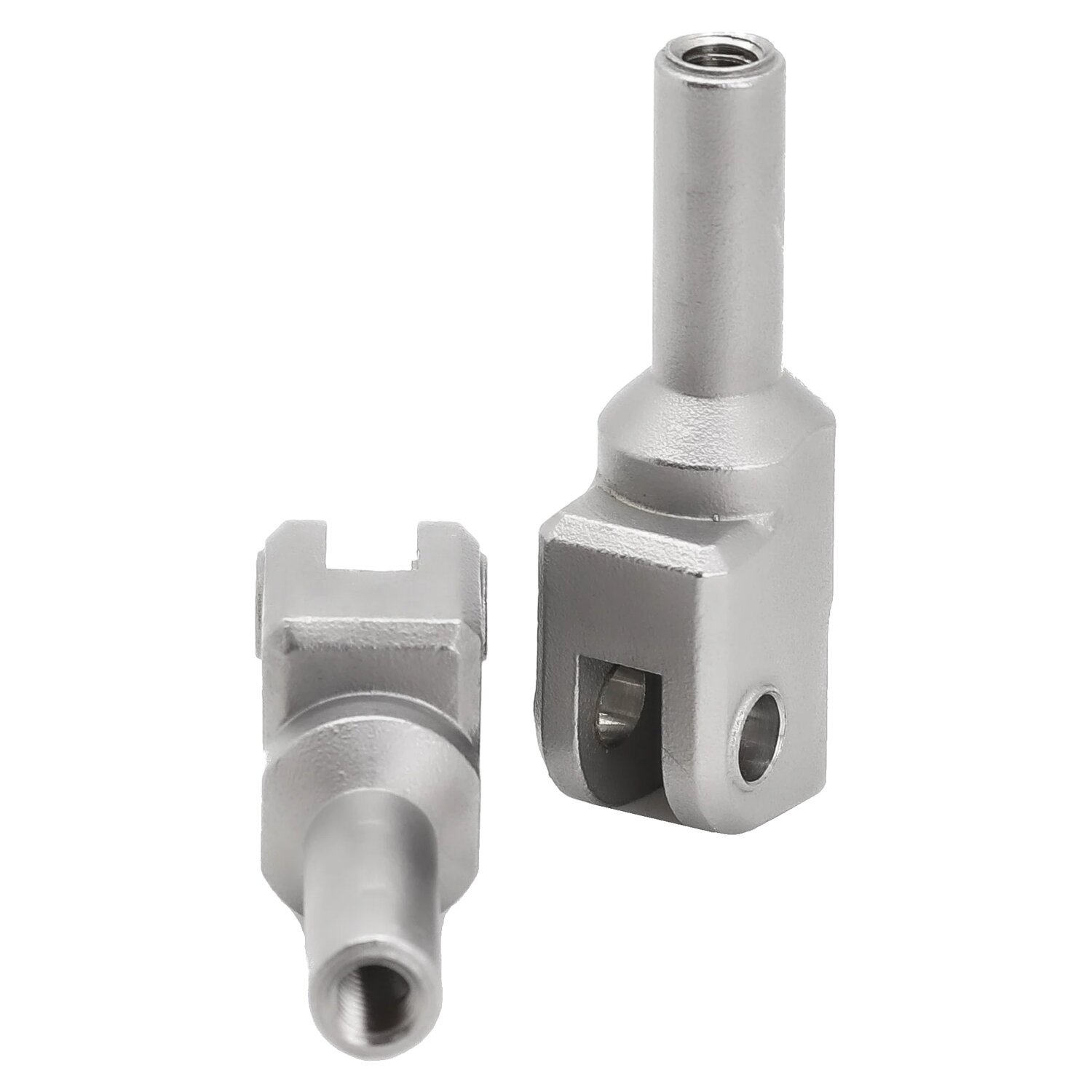 Flo Motorsports, replacement foot peg clevis set. Front
