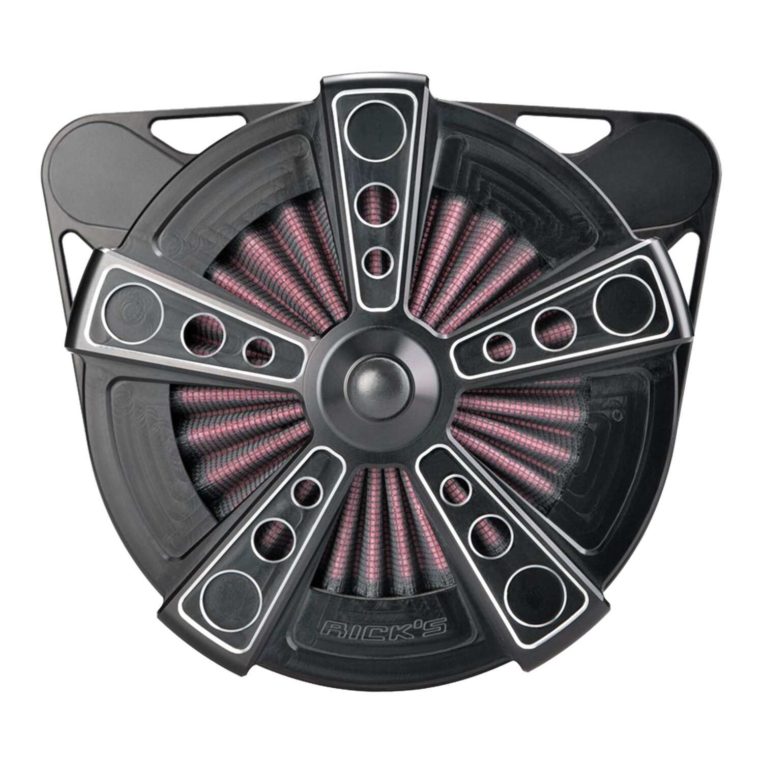 Rick's Motorcycles, Airfilter Good Guys 2 Cover. Rodder, Black