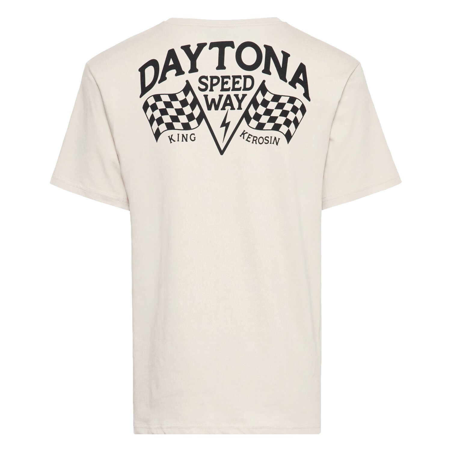 King Kerosin Daytona Speedway t-shirt, off White, White, 2XL