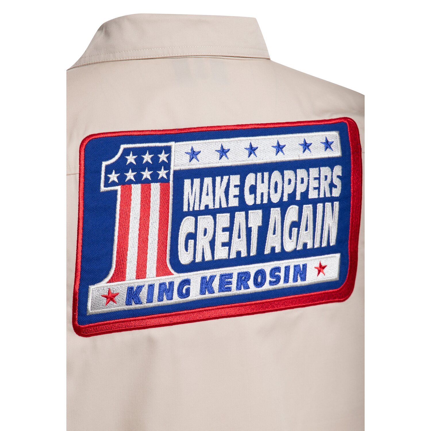 XL — King Kerosin Make Choppers Great Again shirt sand, Beige, XL