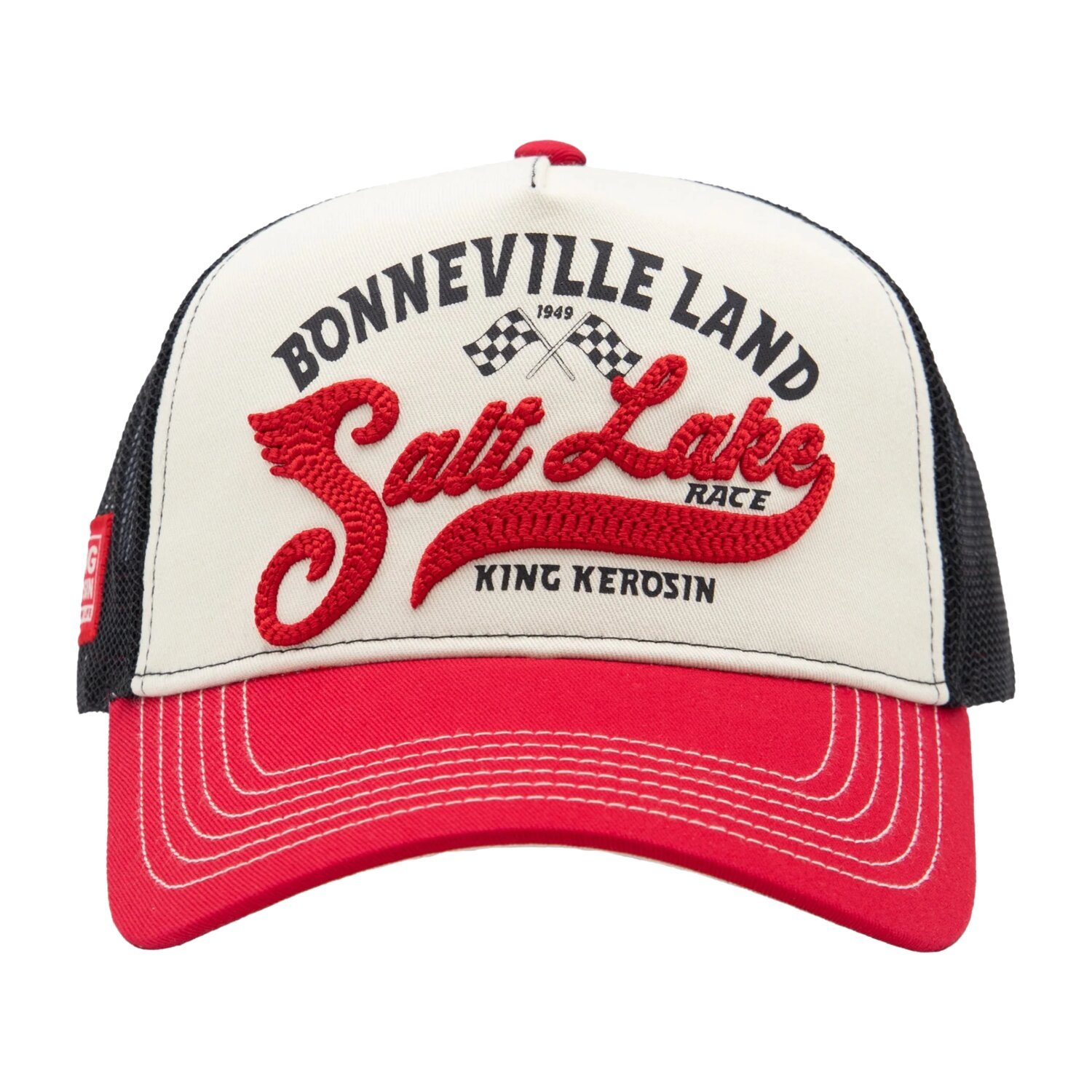 King Kerosin Salt Lake trucker cap, red, offwhite