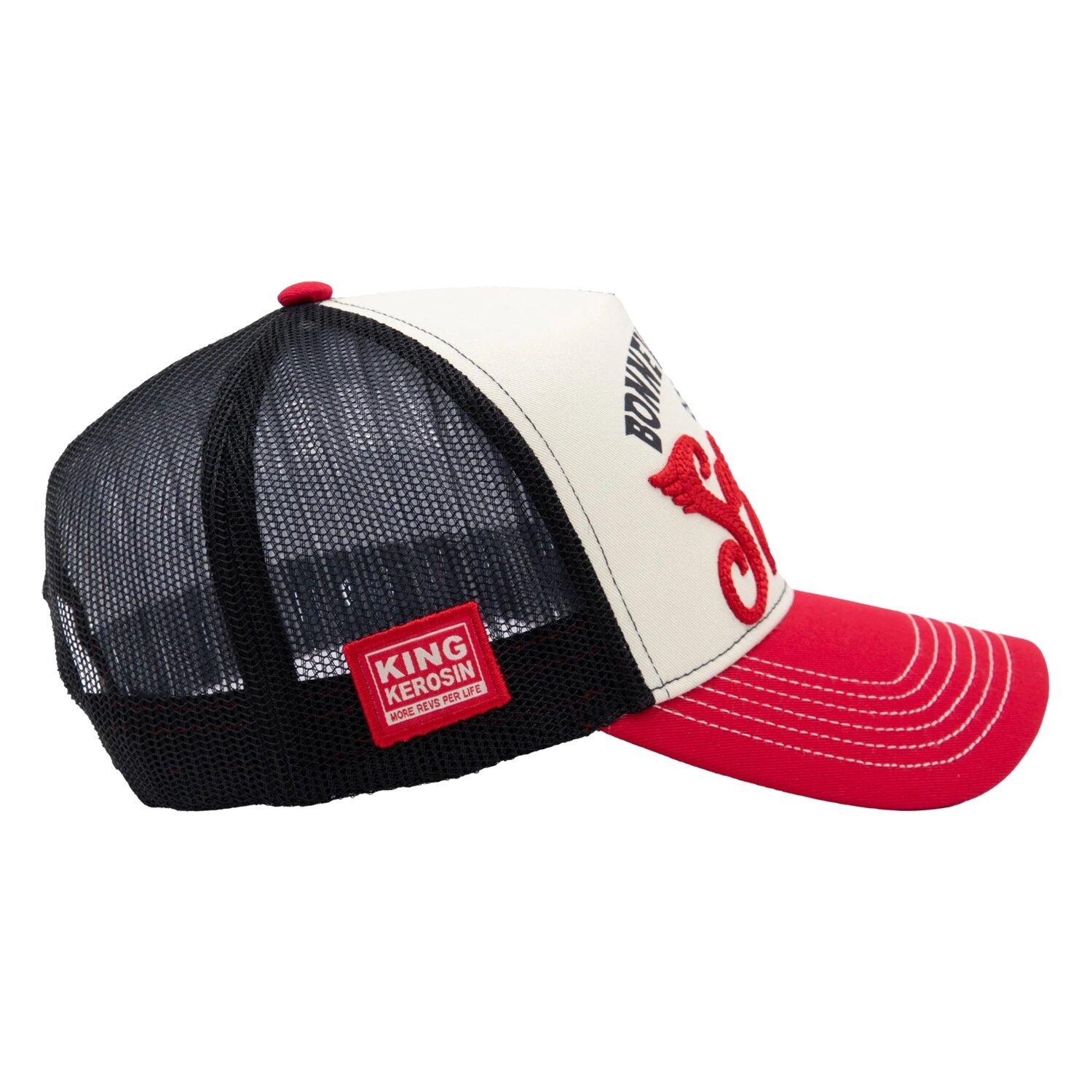 King Kerosin Salt Lake trucker cap, red, offwhite