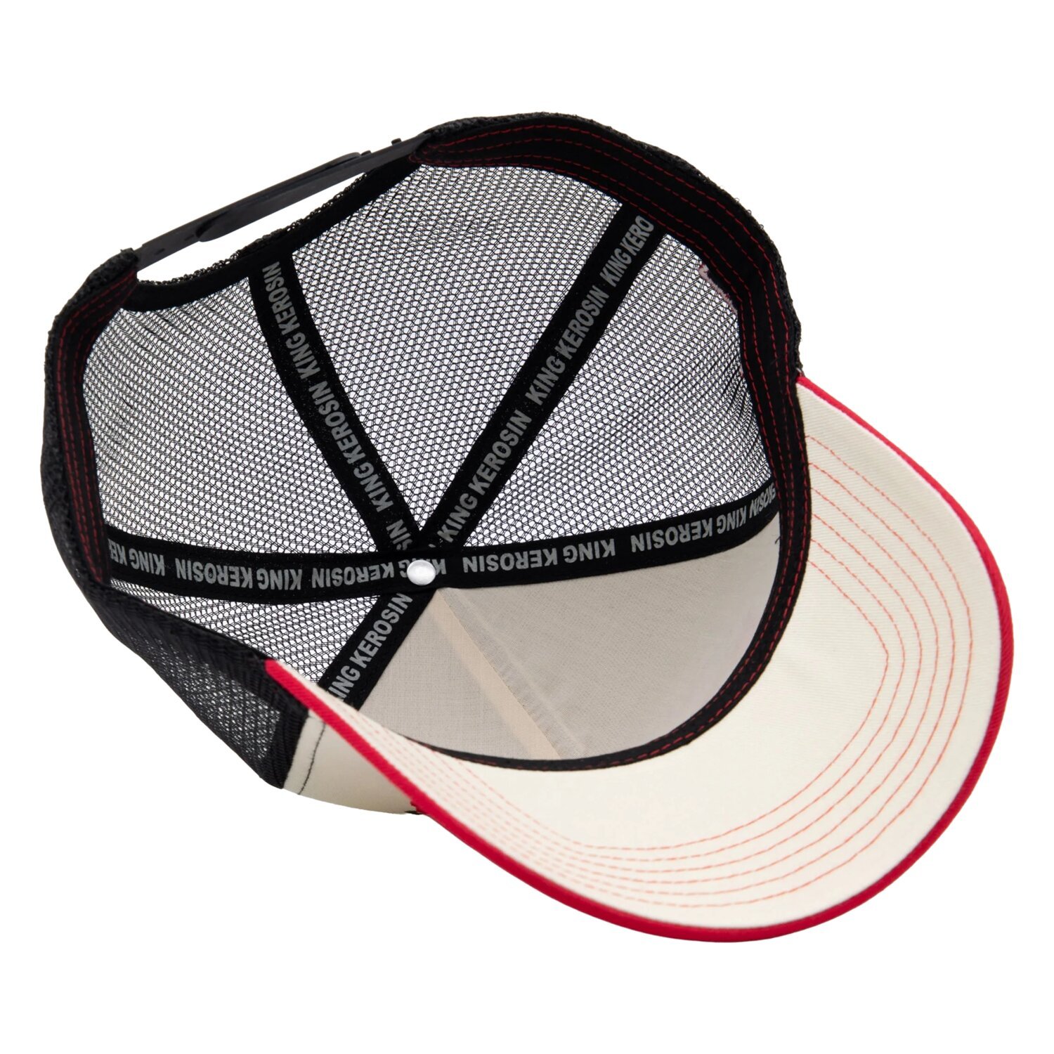 King Kerosin Salt Lake trucker cap, red, offwhite