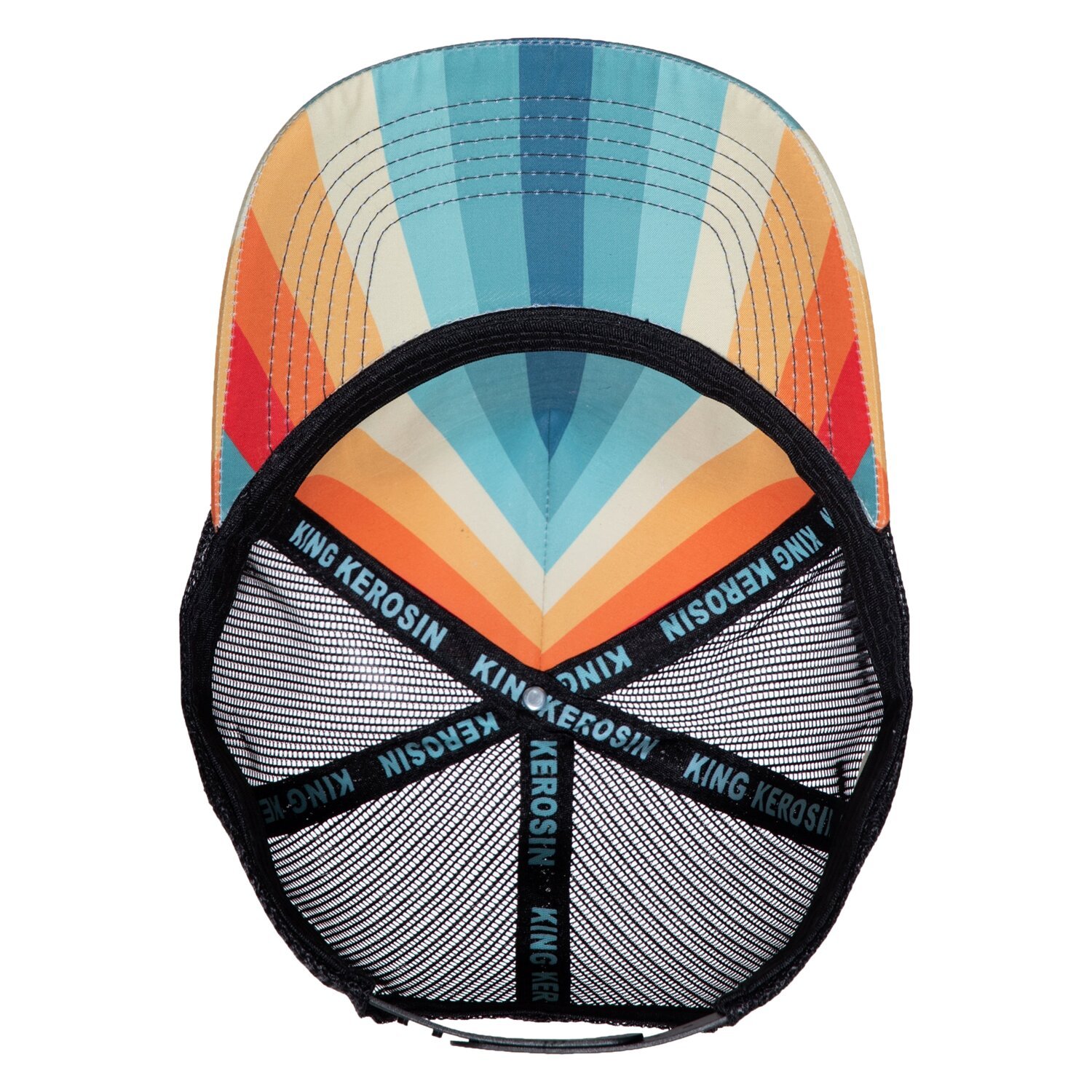 King Kerosin Chopper Shit trucker cap blue/orange