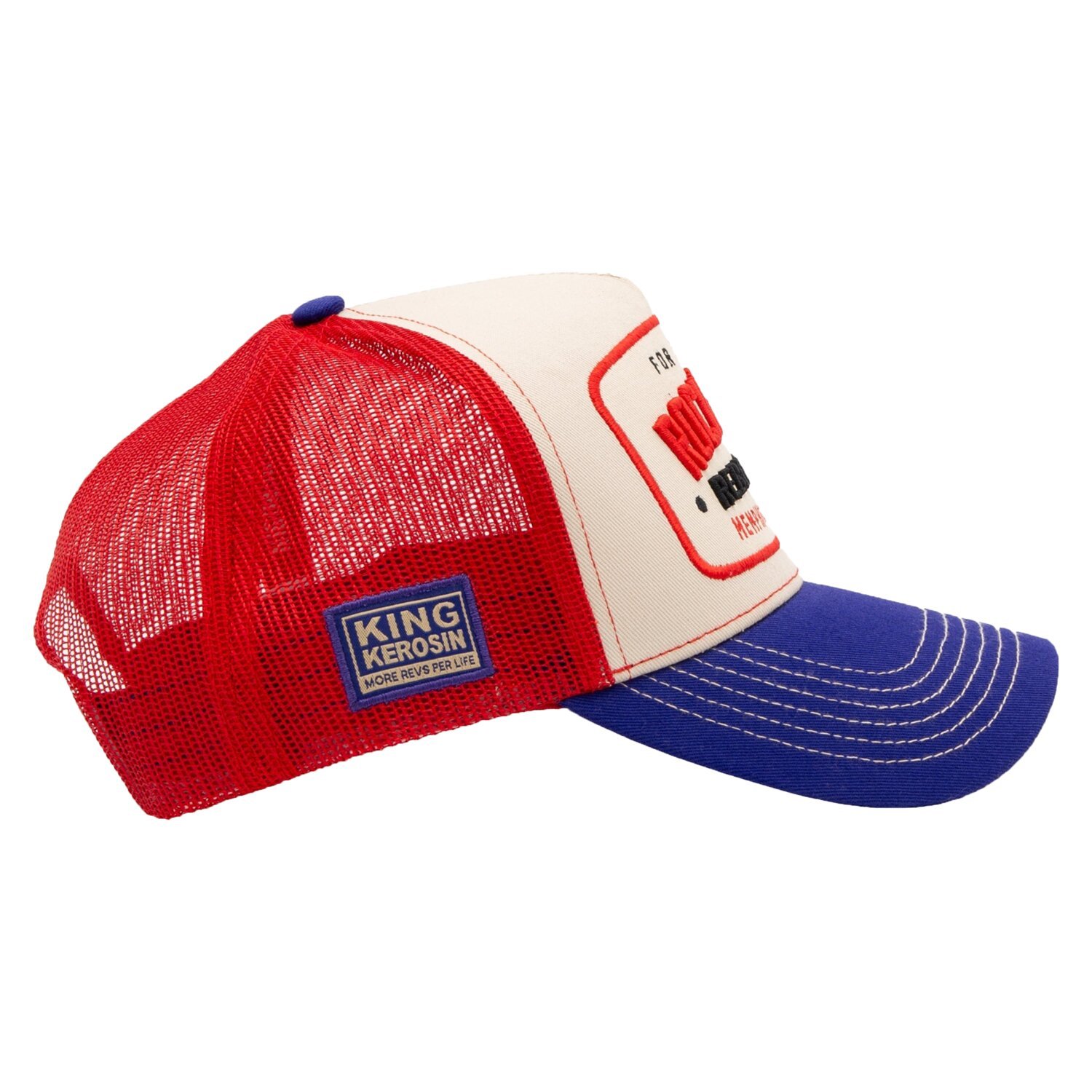 King Kerosin Rock 'n' Roll trucker cap beige