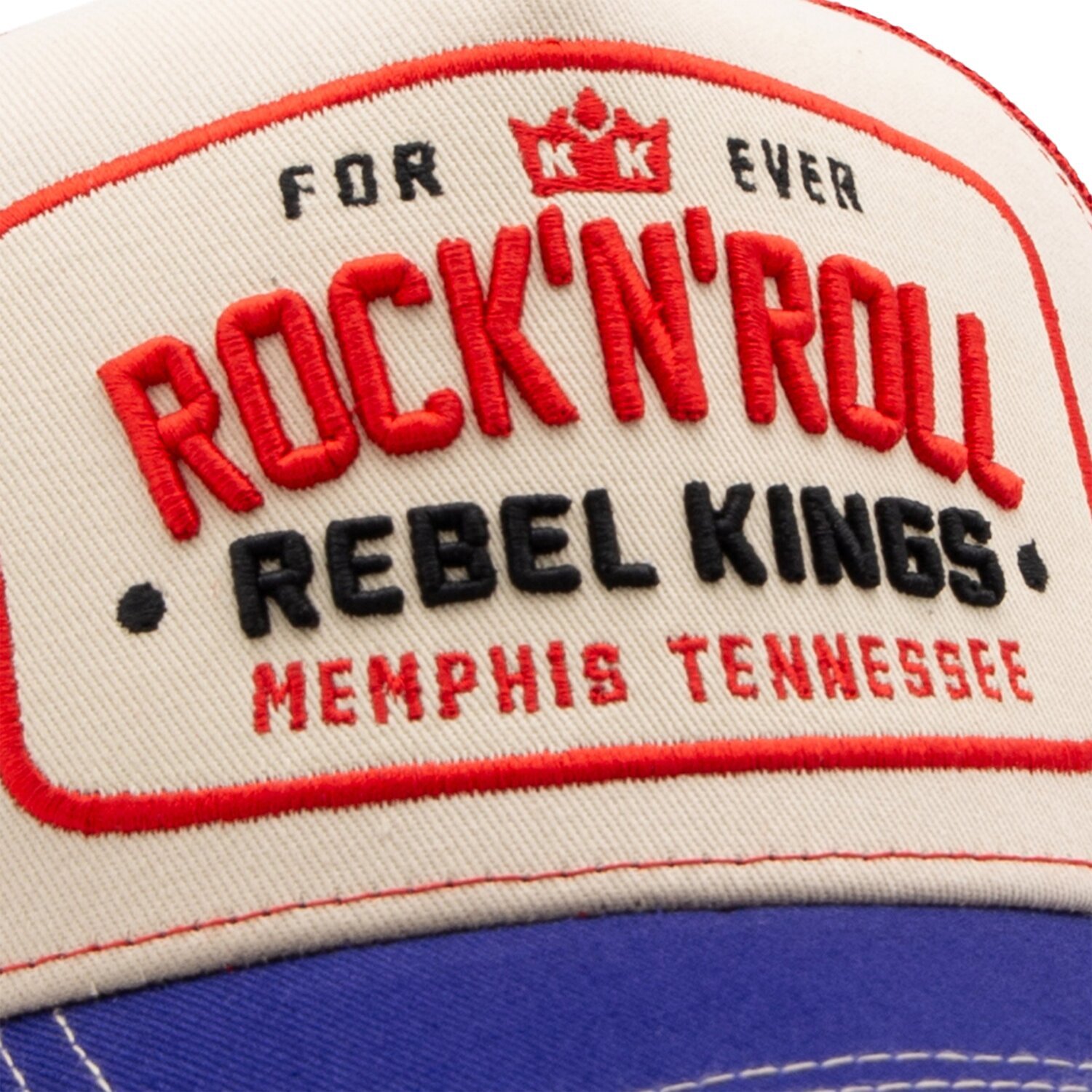 King Kerosin Rock 'n' Roll trucker cap beige