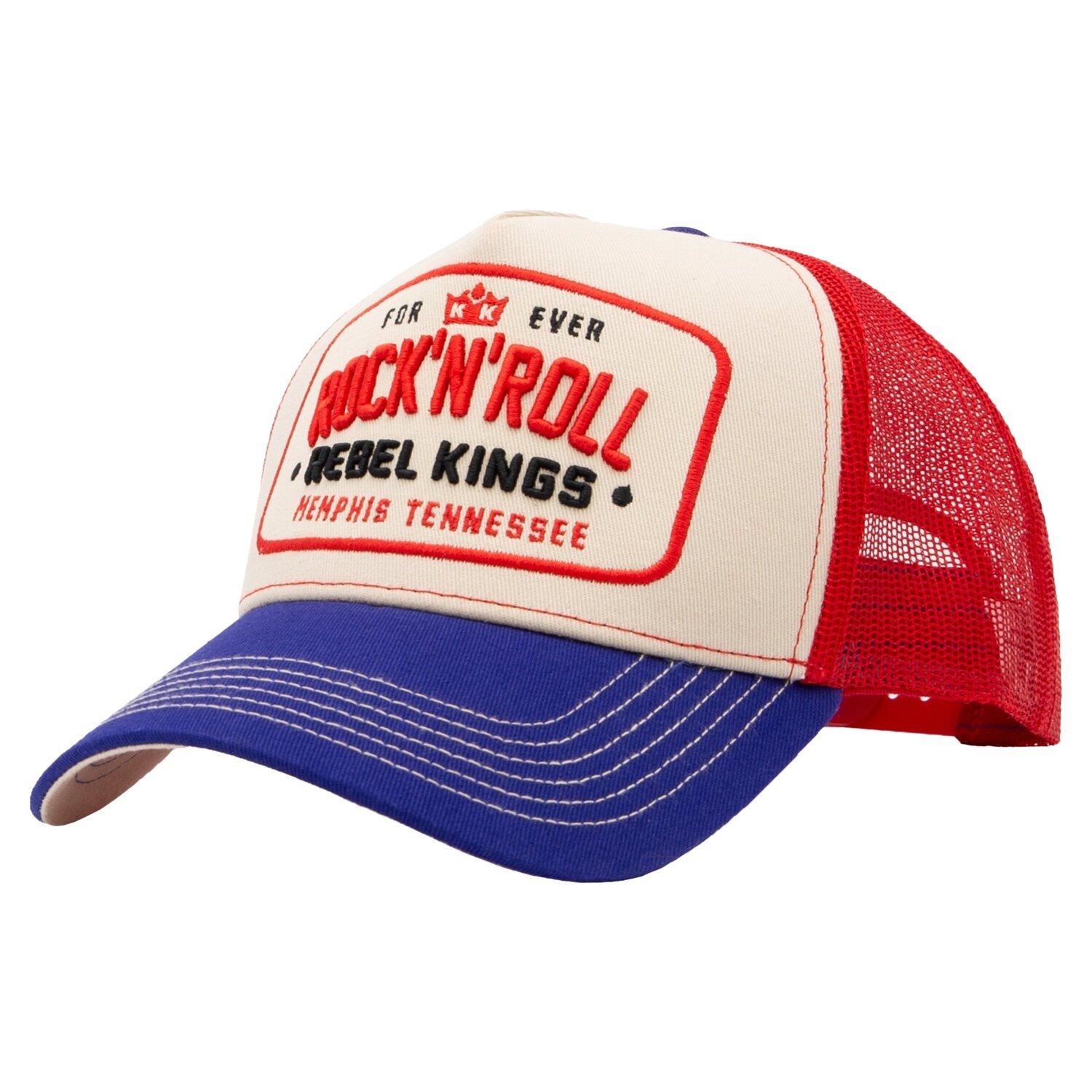 King Kerosin Rock 'n' Roll trucker cap beige