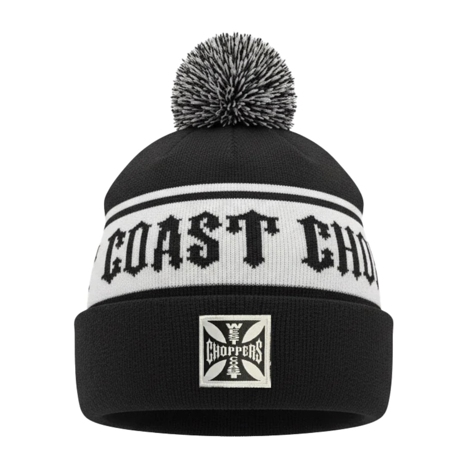WCC Hockey beanie, Black, white