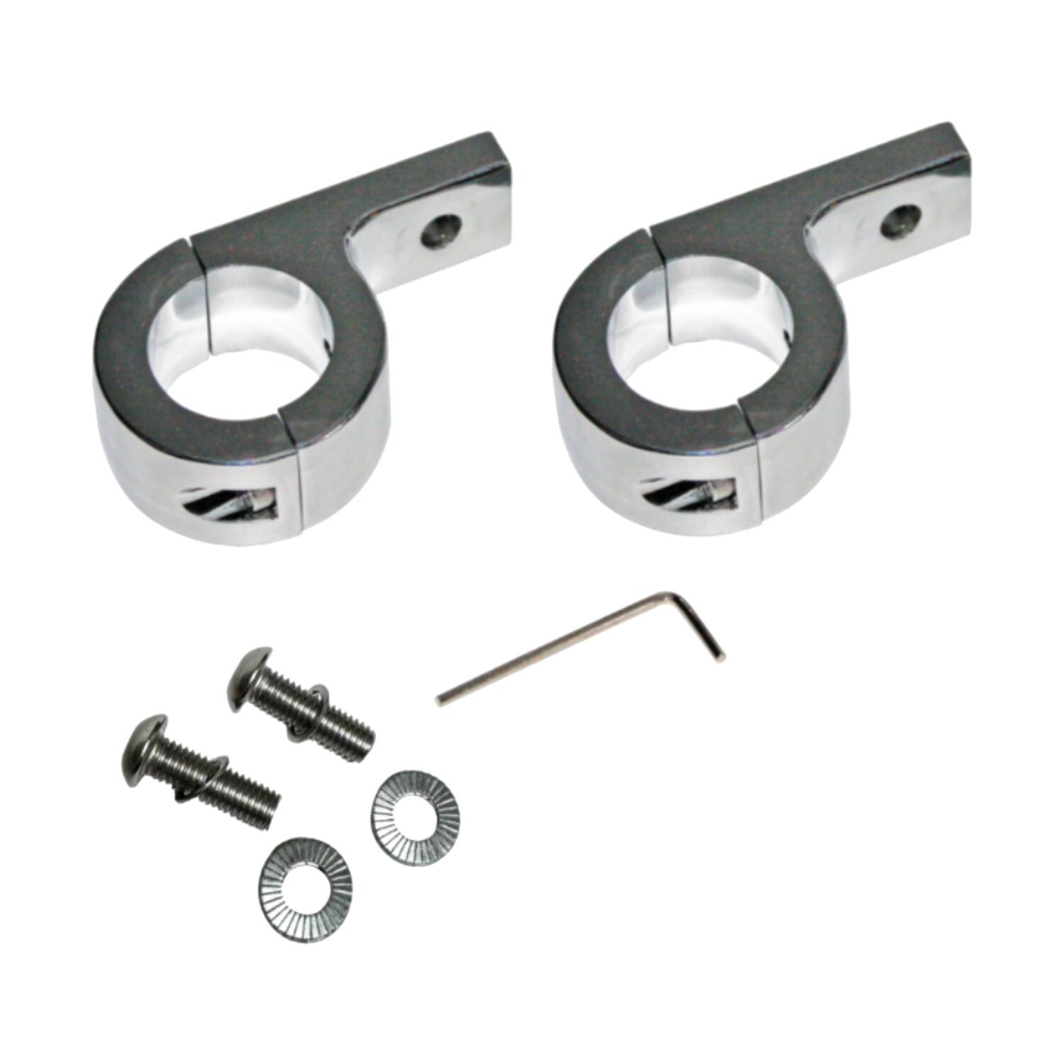 Custom Dynamics, engine guard fog lamp clamp set