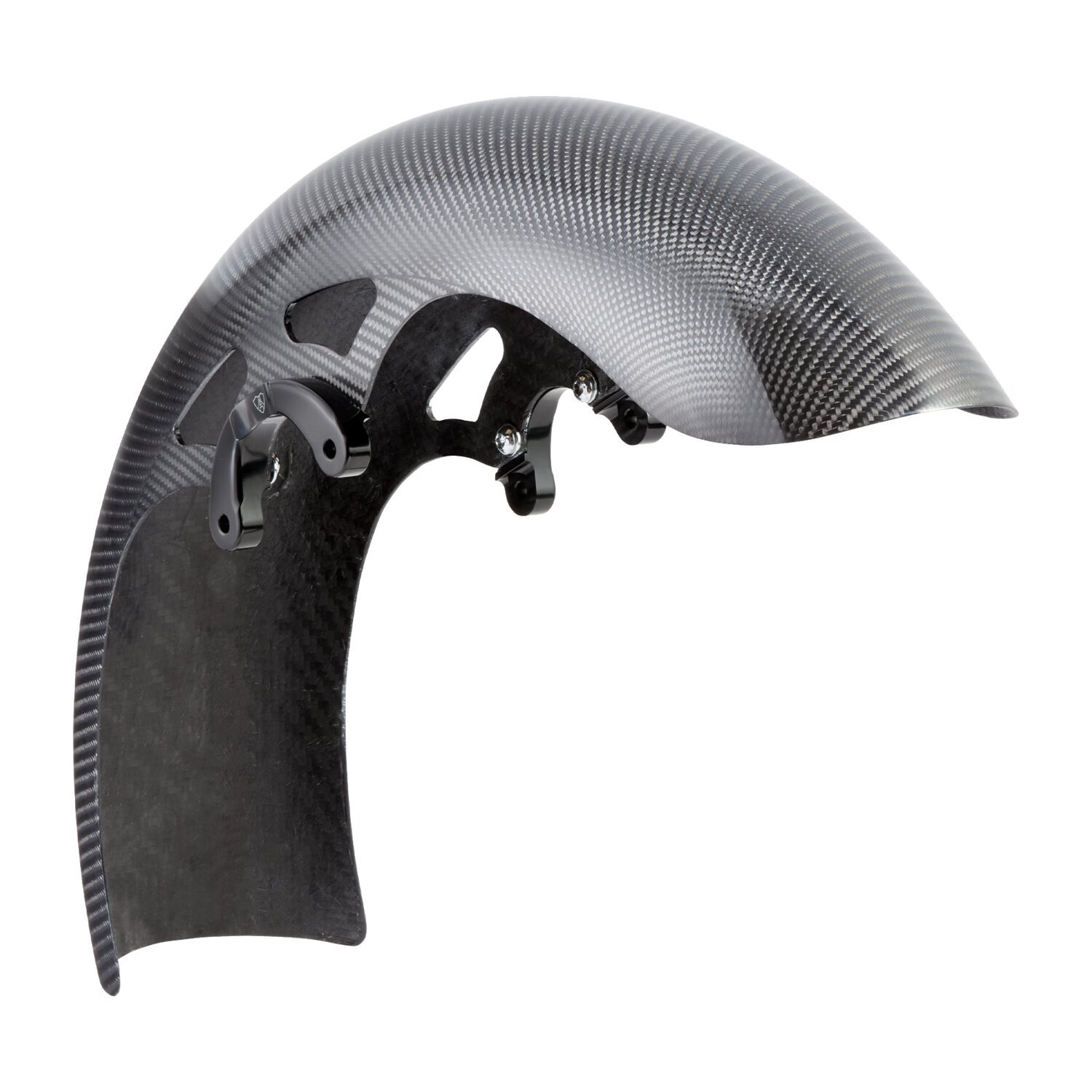 Arlen Ness, 19" Carbon Fiber Wrapper Front Fender, Unpainted, Gloss