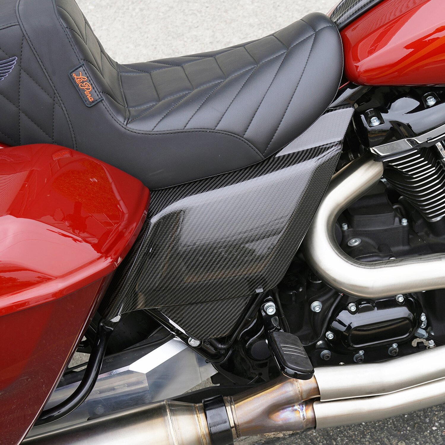 Arlen Ness, Carbon Fiber Side Cover, Unpainted, Gloss