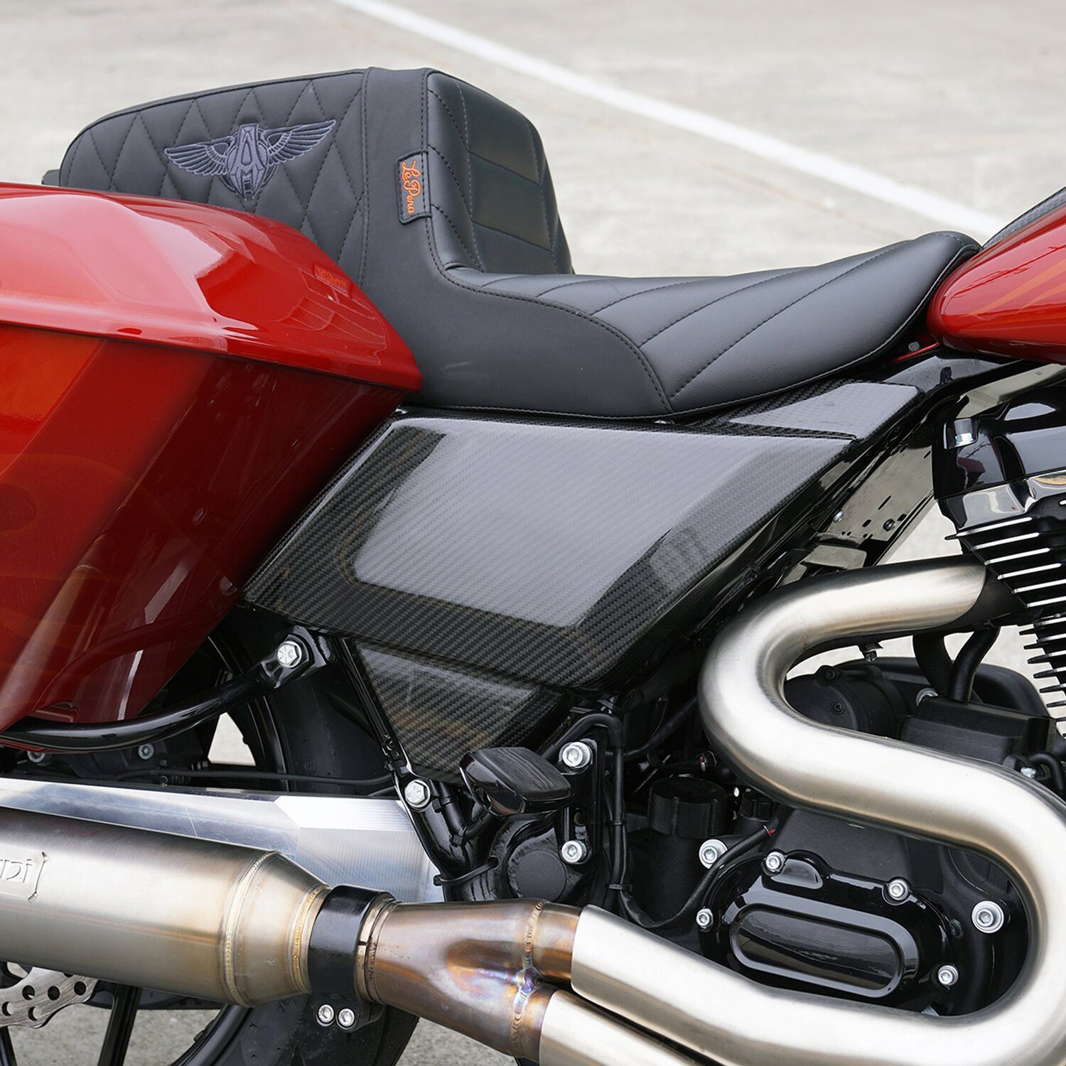 Arlen Ness, Carbon Fiber Side Cover, Unpainted, Gloss