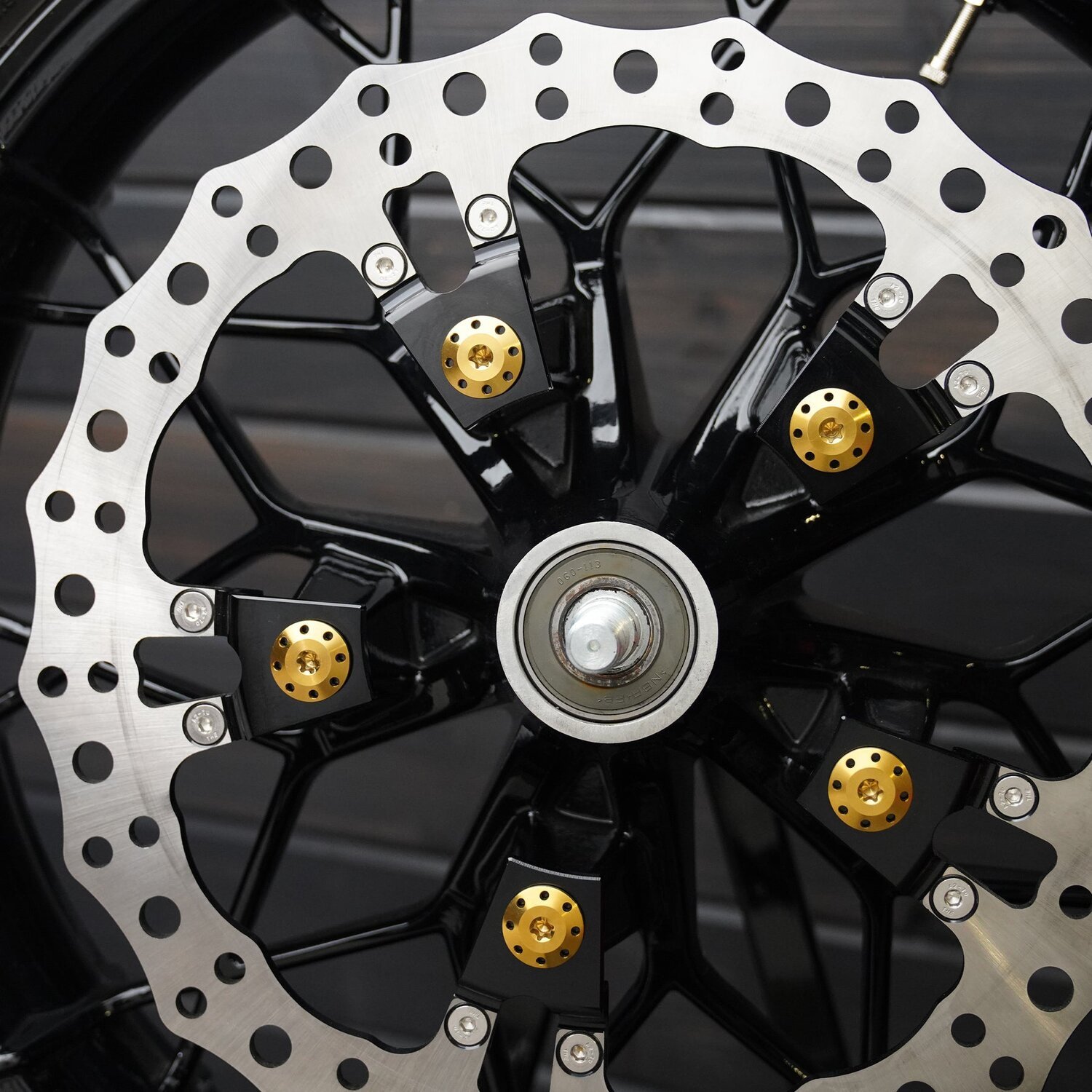 Arlen Ness, Holeshot Front Rotor Bolt Kit, Gold