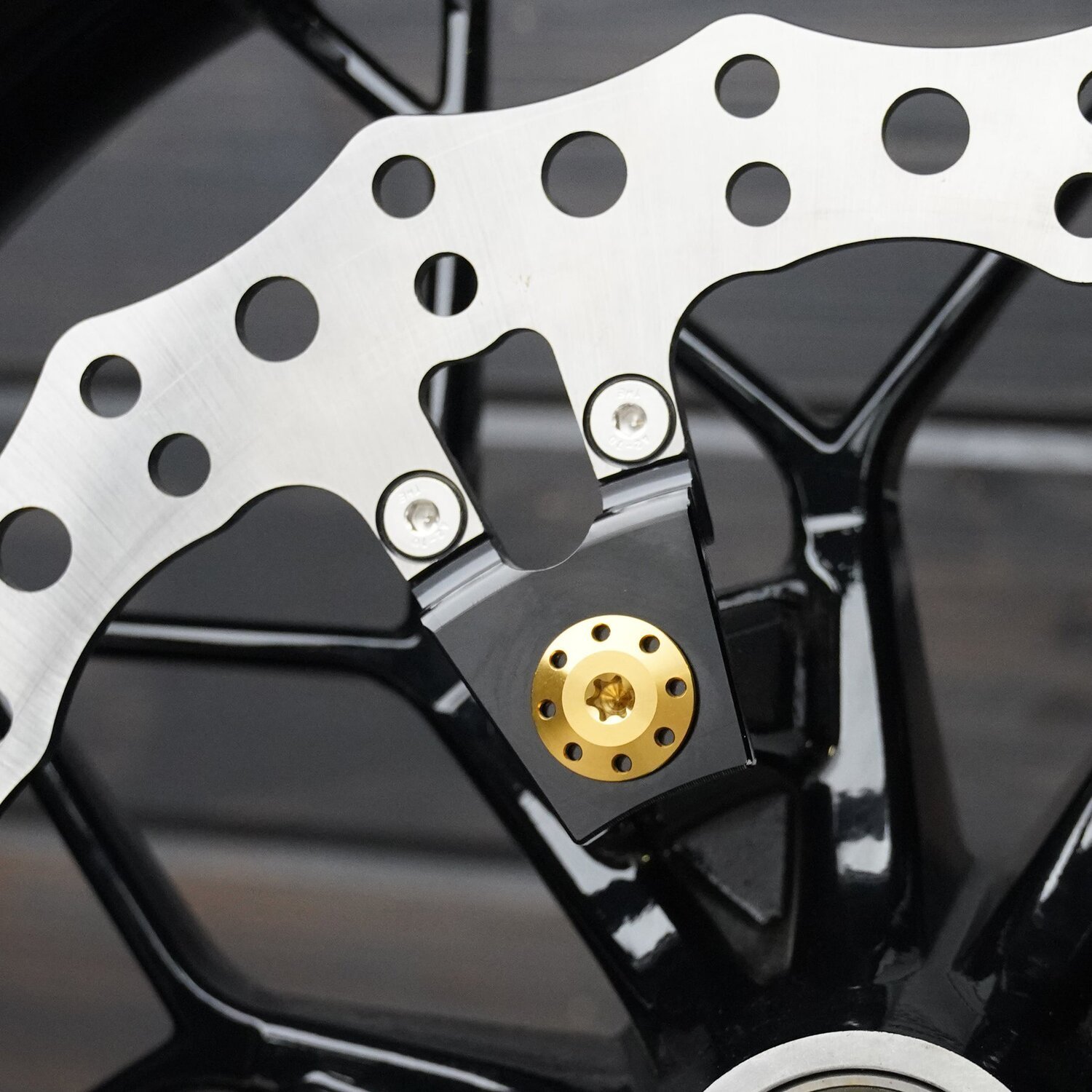 Arlen Ness, Holeshot Front Rotor Bolt Kit, Gold