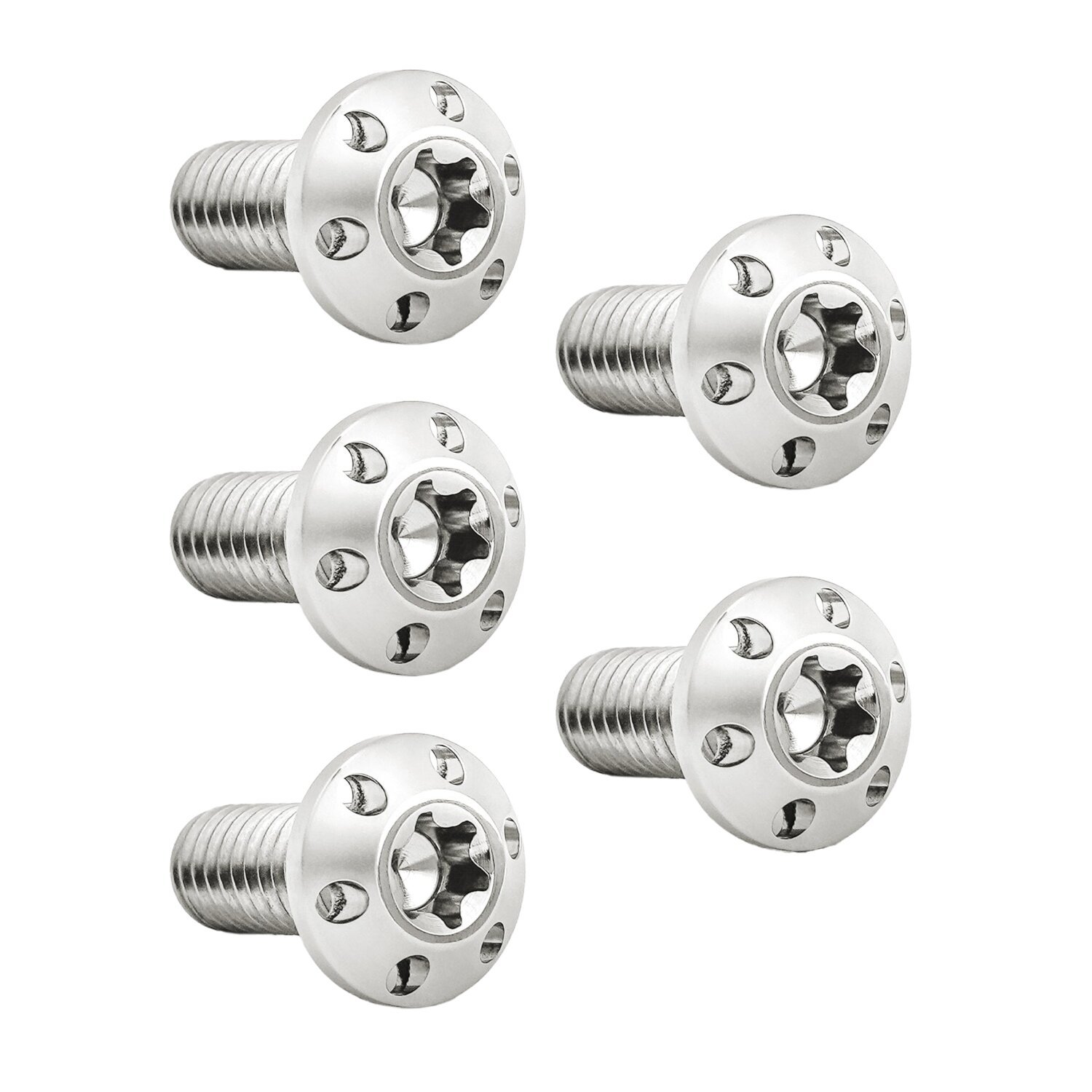 Arlen Ness, Holeshot Front Rotor Bolt Kit. Polish, Polished