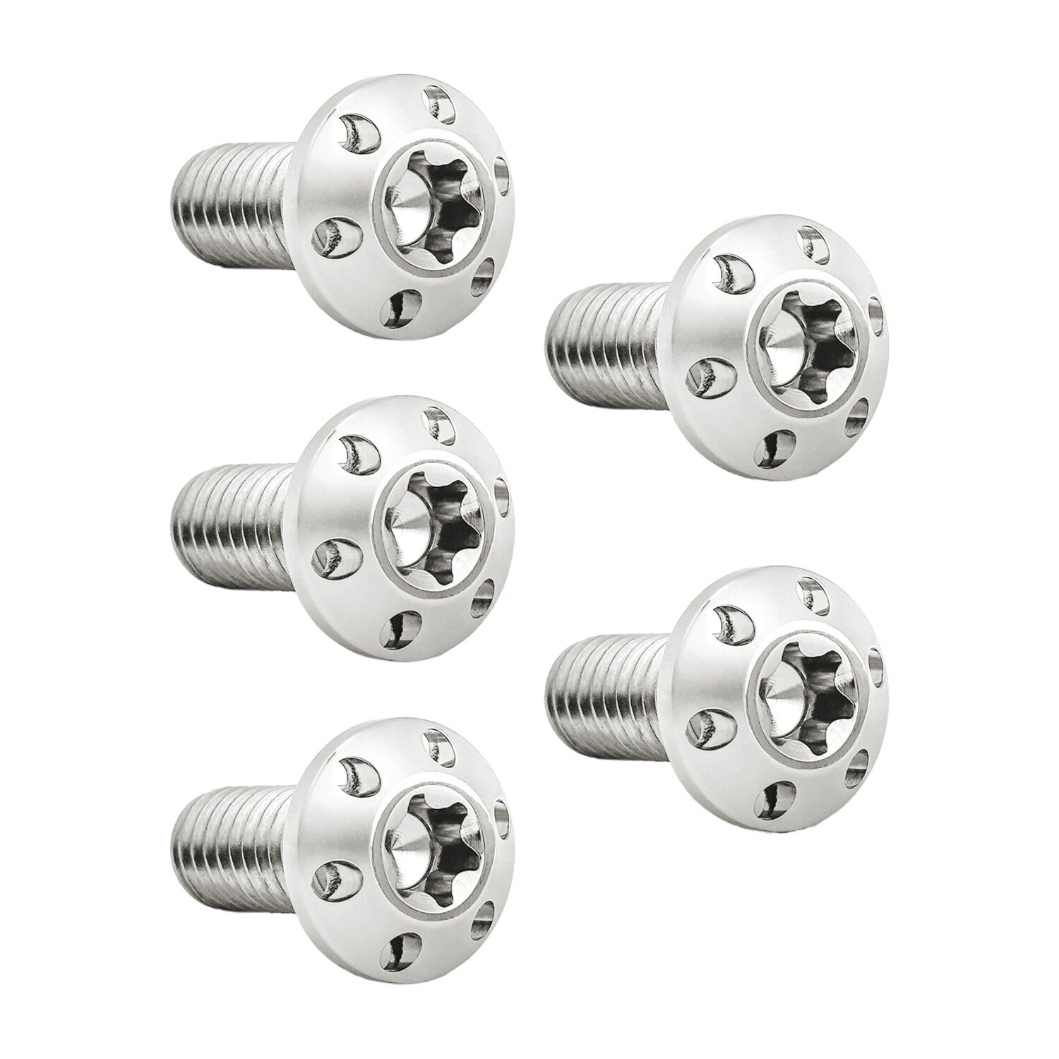 Arlen Ness, Holeshot Rear Rotor Bolt Kit. Polish, Polished