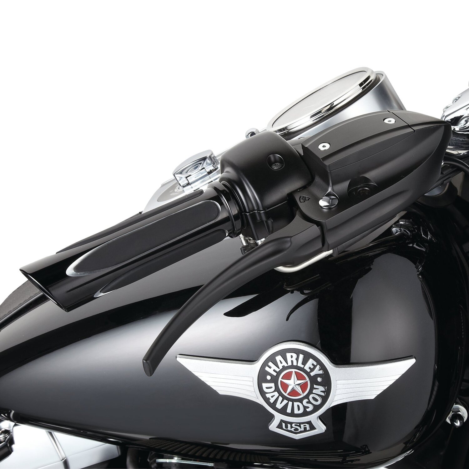 Arlen Ness, Deep Cut Comfort Grips Gen 2 e-Throttle, Black